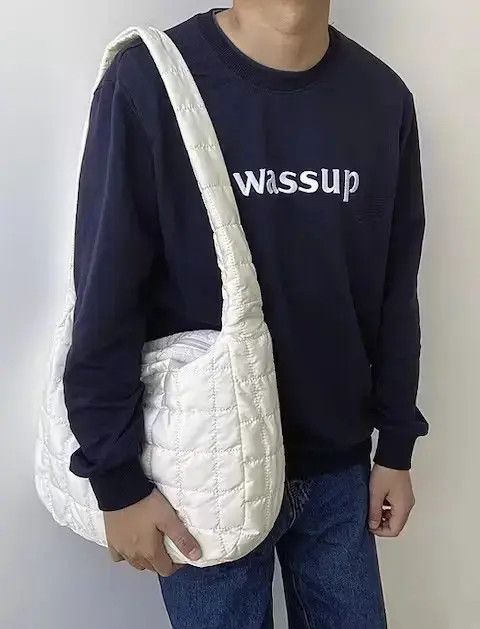 Japanese Brand Fashion y2k quilted shoulder messenger bag vintage Size ONE SIZE - 2 Thumbnail