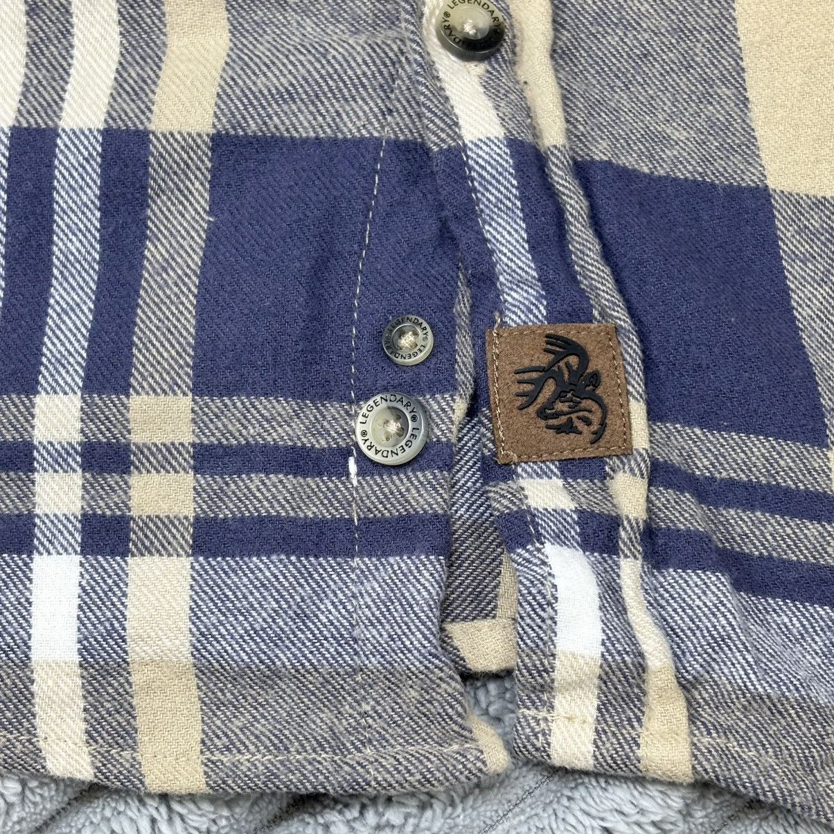 Other Legendary Whitetails Flannel Shirt Men Large Tall Blue Plaid Size US L / EU 52-54 / 3 - 3 Thumbnail