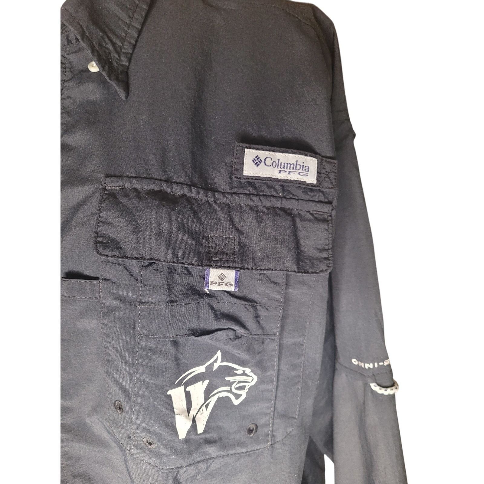 Columbia Columbia Mens PFG Long Sleeve Shirt Black Mesh Back Sz L Size US L / EU 52-54 / 3 - 2 Thumbnail