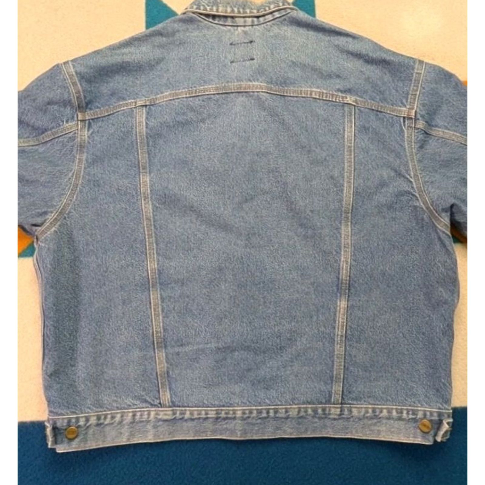 Carhartt VINTAGE Carhartt J12 Jacket USA Biker Denim Blue 2XL Mens Size US 39 - 6 Thumbnail