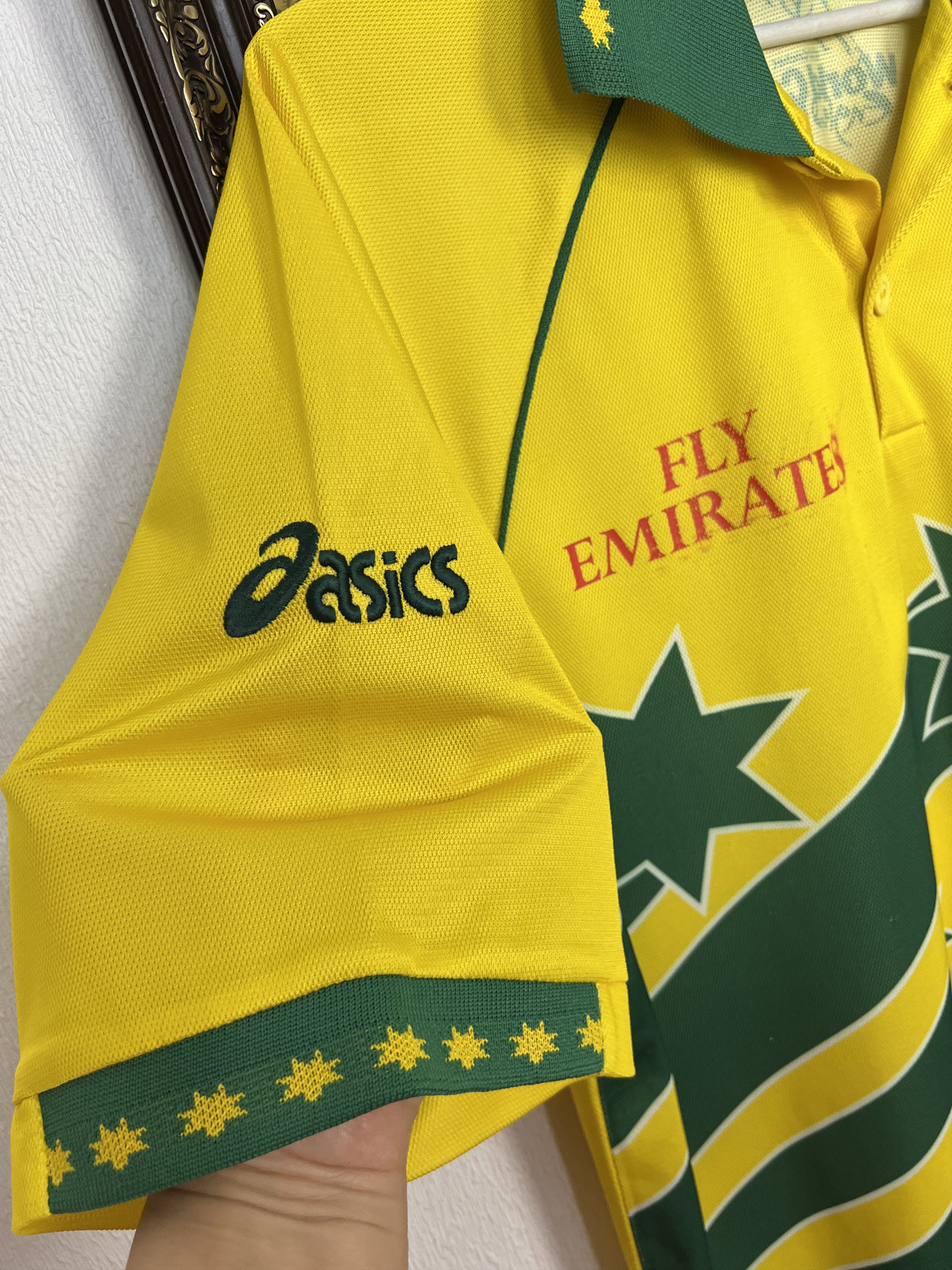 Asics Vintage 90's Australia World Cup Cricket Shirt Jersey Trikot Size US M / EU 48-50 / 2 - 5 Thumbnail