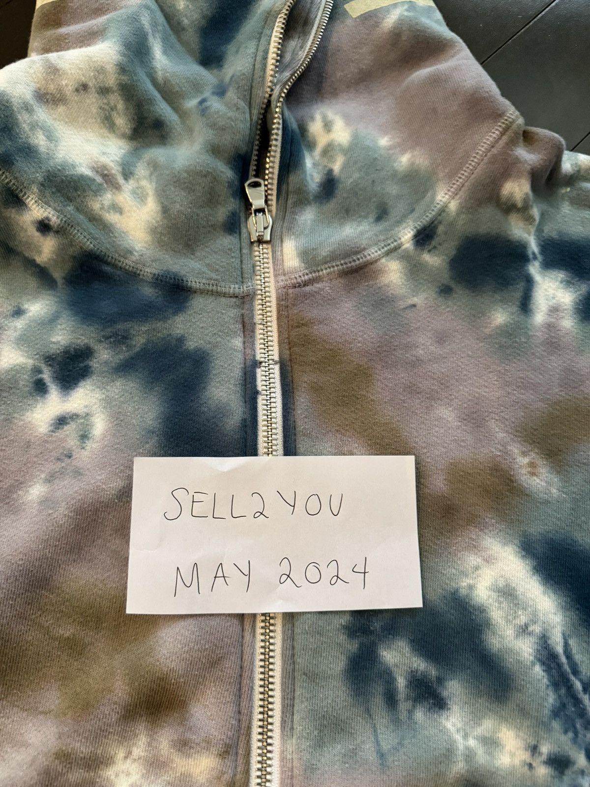 Eric Emanuel Eric Emanuel Tie Dye Full Zip Up Hoodie Size US L / EU 52-54 / 3 - 2 Thumbnail