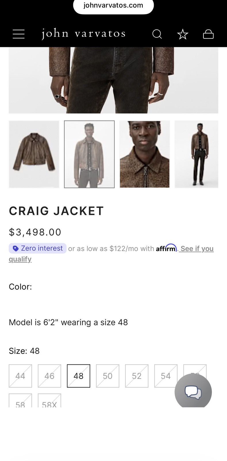 John Varvatos Craig jacket EU 52 USA 42 Size US L / EU 52-54 / 3 - 5 Thumbnail