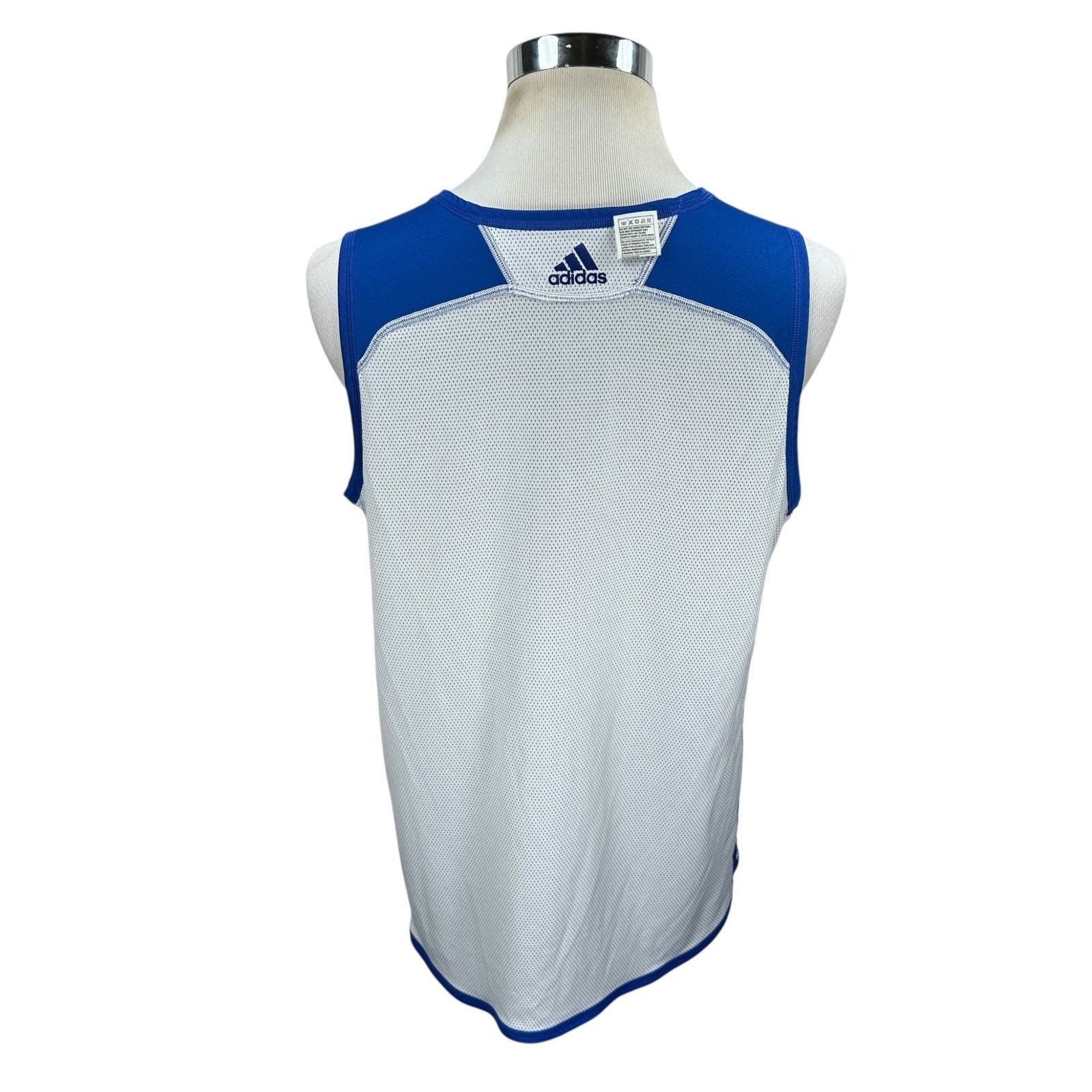 Adidas Adidas 76ers 2016 Team Practice Jersey Men Large Blue White Size US L / EU 52-54 / 3 - 6 Thumbnail