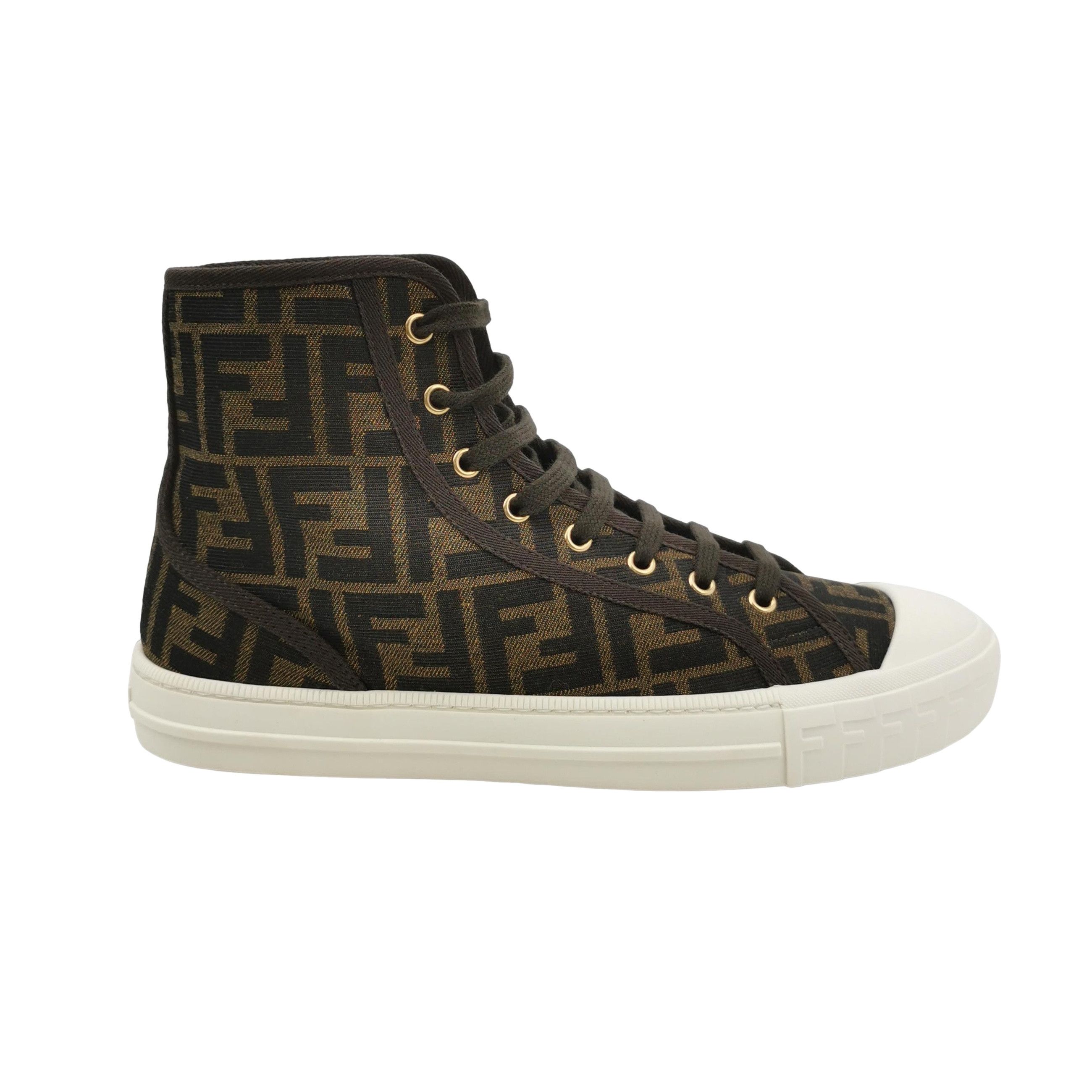 Fendi Fendi Domino FF Logo Canvas Sneakers 43 Size US 10 / EU 43 - 1 Thumbnail