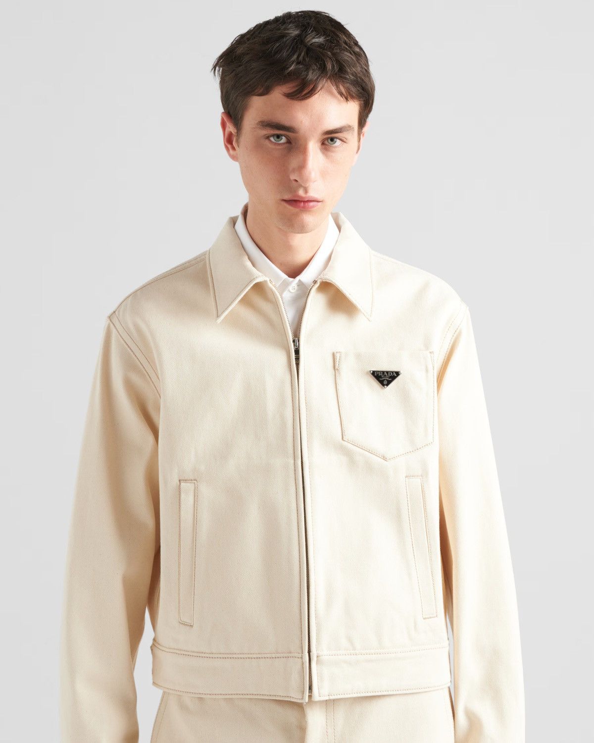 Prada Prada Bull Denim Blouson Jacket | Grailed