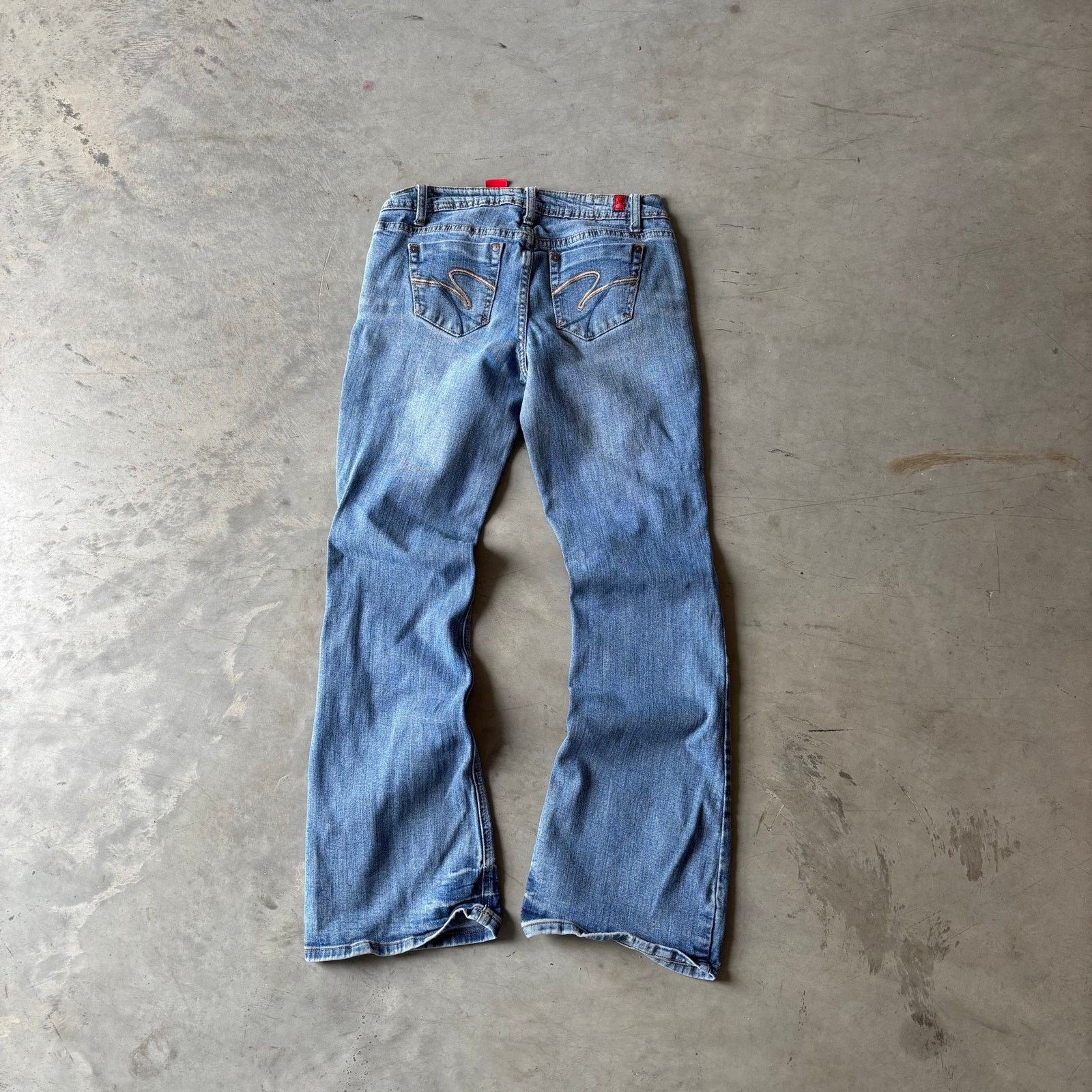 Vintage vintage faded distressed bootcut flared jeans Size US 28 / EU 44 - 5 Thumbnail