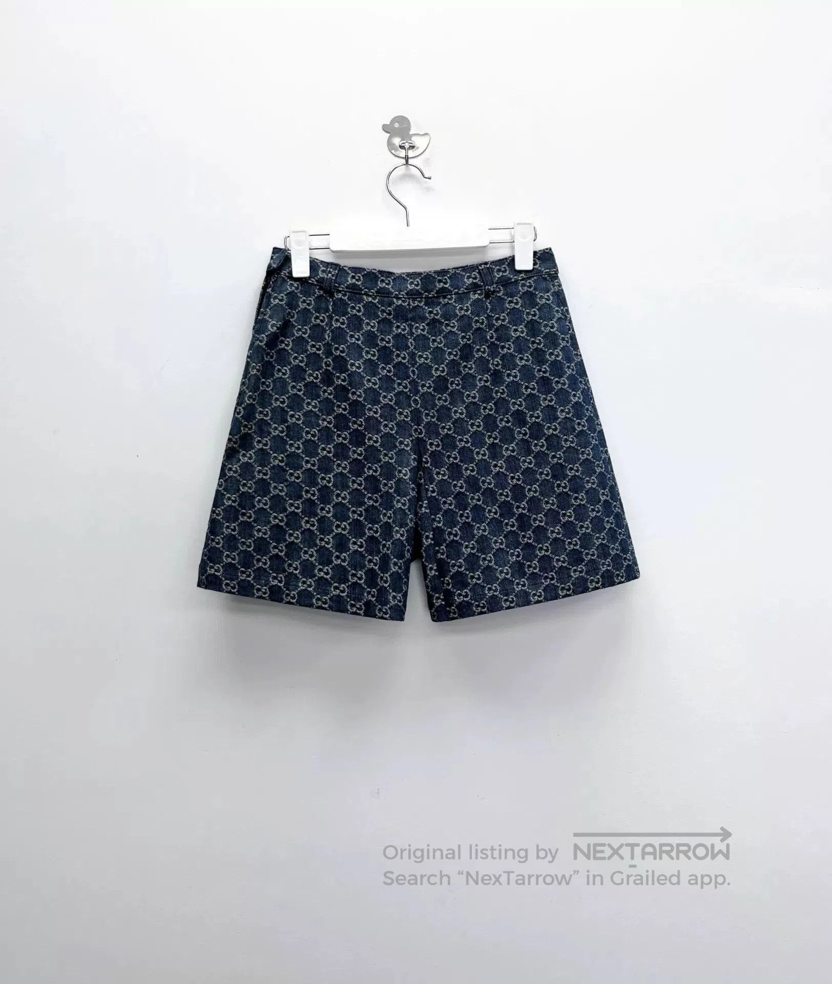 Gucci Gucci GG Logo Denim Shorts. Size 39" - 2 Thumbnail