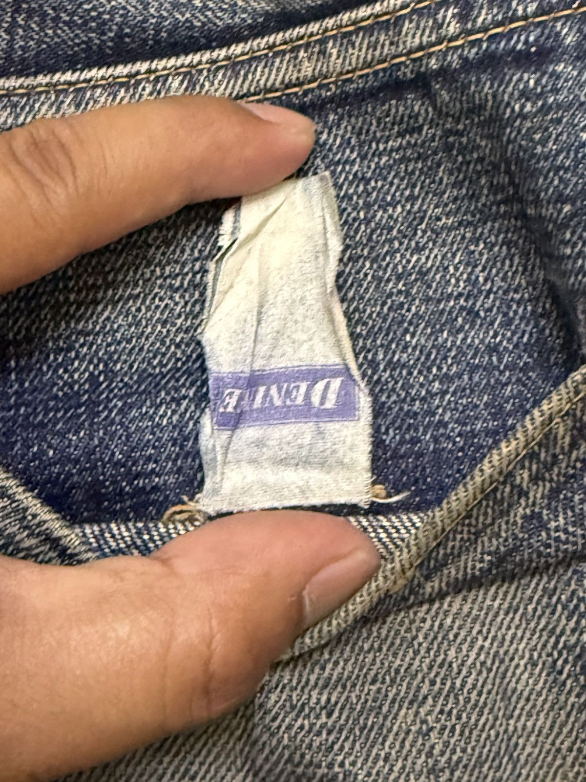 Denime DENIME Made In Japan Redline Selvedge Distressed Jeans Size US 27 - 20 Thumbnail