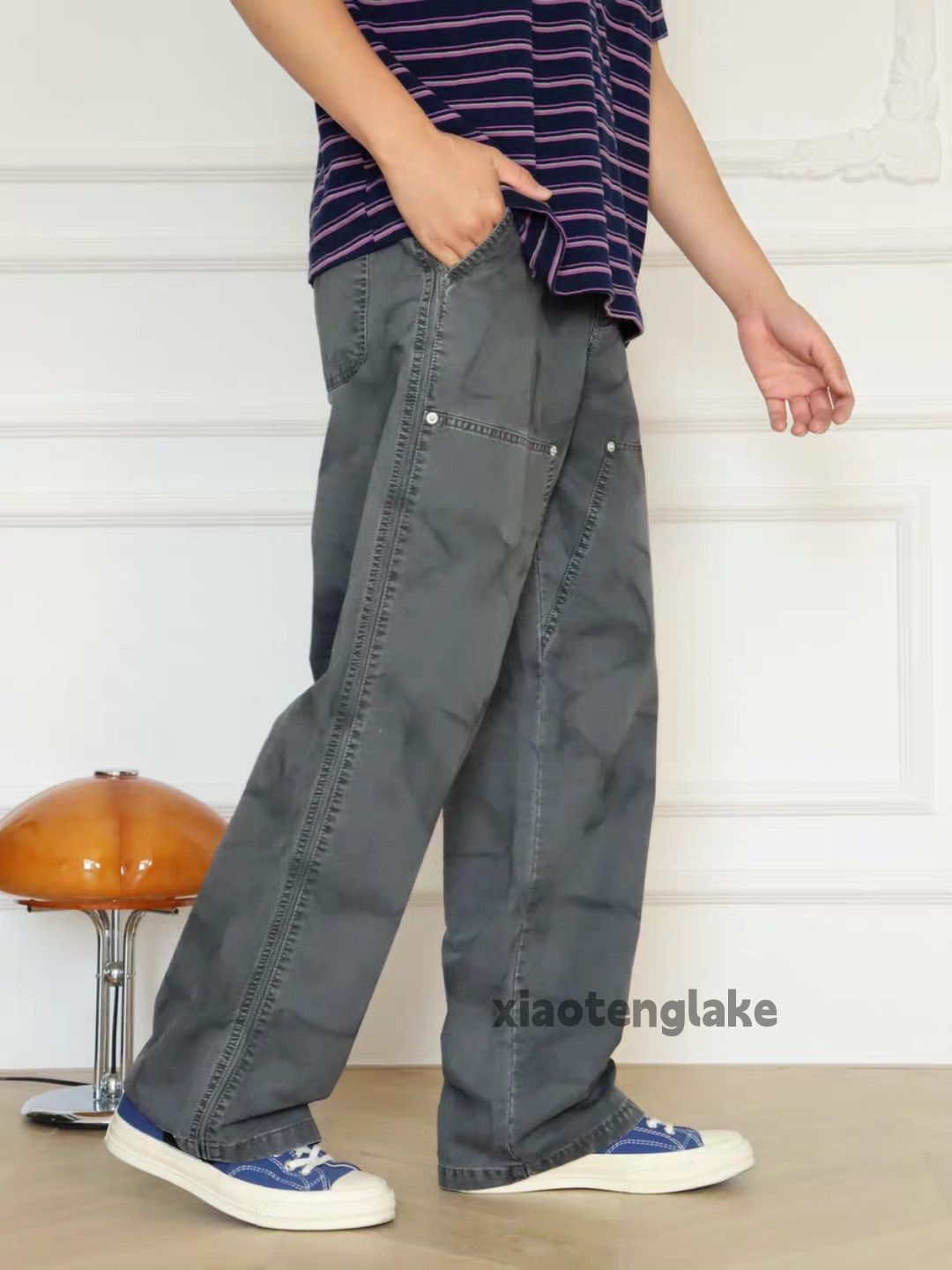Vintage xz vintage loose baggy wide Leg carpenter pants Size US 30 / EU 46 - 5 Thumbnail