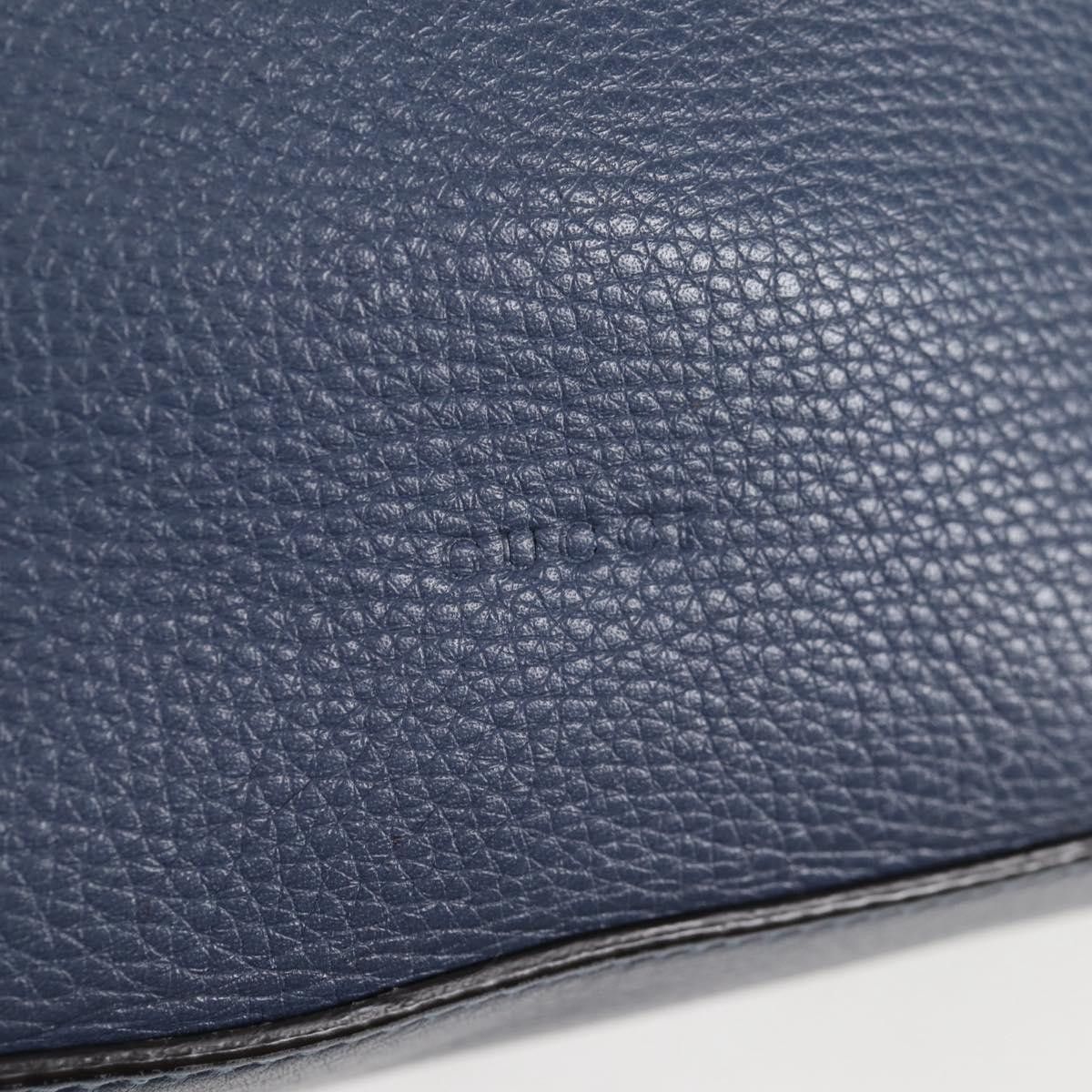 Gucci GUCCI Bamboo Hand Bag Leather Blue Gold Size ONE SIZE - 14 Thumbnail