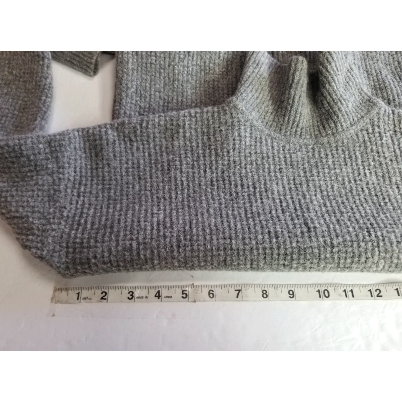 Madewell Madewell Sweater Womens S Gray Knit Mock Neck Merino Wool Blend Pullover Long Sleeve Casual Fall Winter Womens Size S / US 4 / IT 40 - 3 Thumbnail