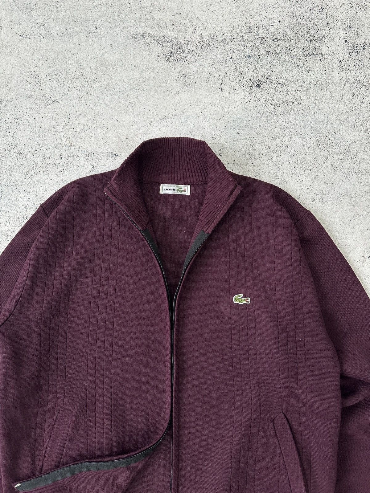 Lacoste × Vintage Vintage Lacoste Zip Up Sweater Size US L / EU 52-54 / 3 - 5 Thumbnail