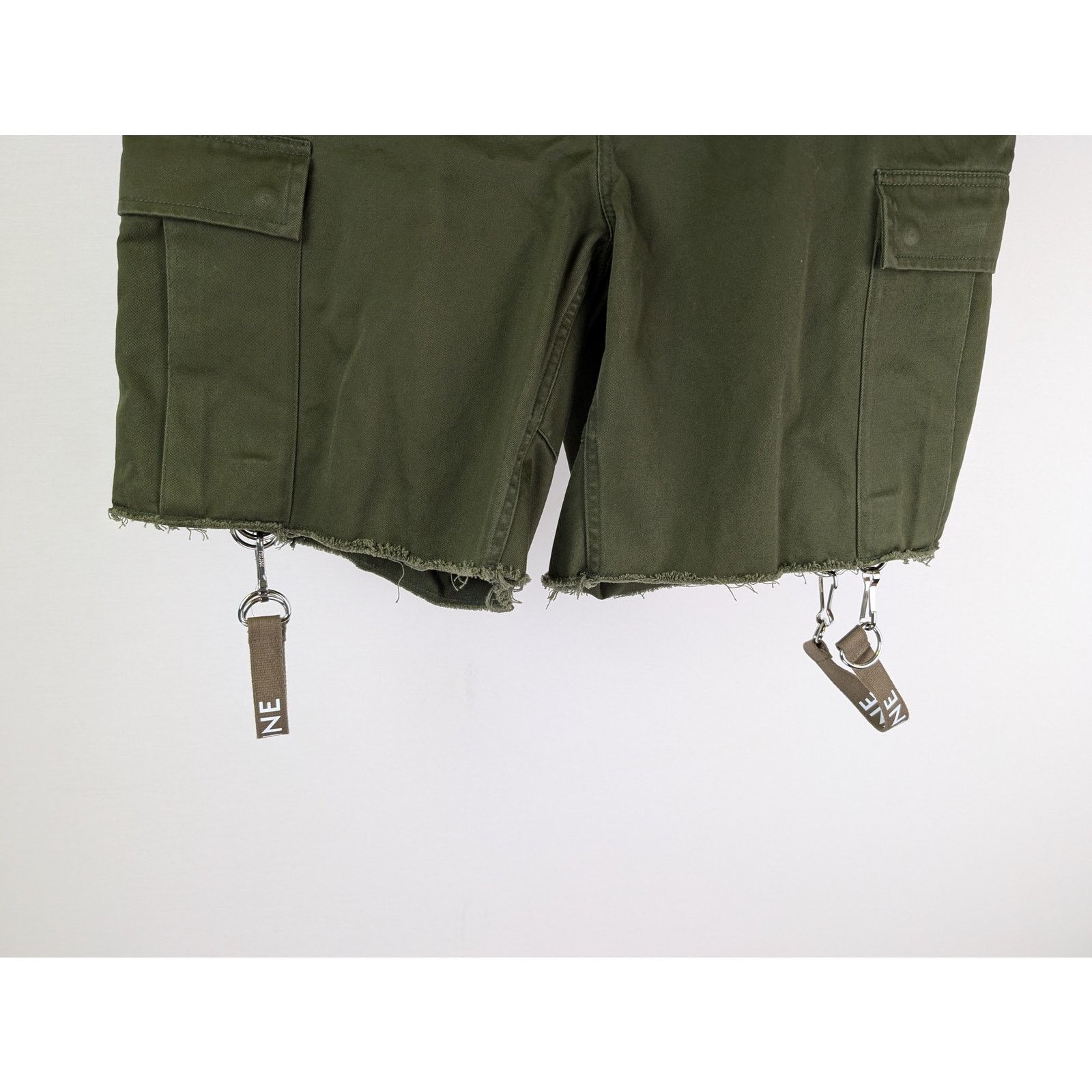 Celine o1rshd1 Short Sangles in Army Green Size US 32 / EU 48 - 4 Thumbnail