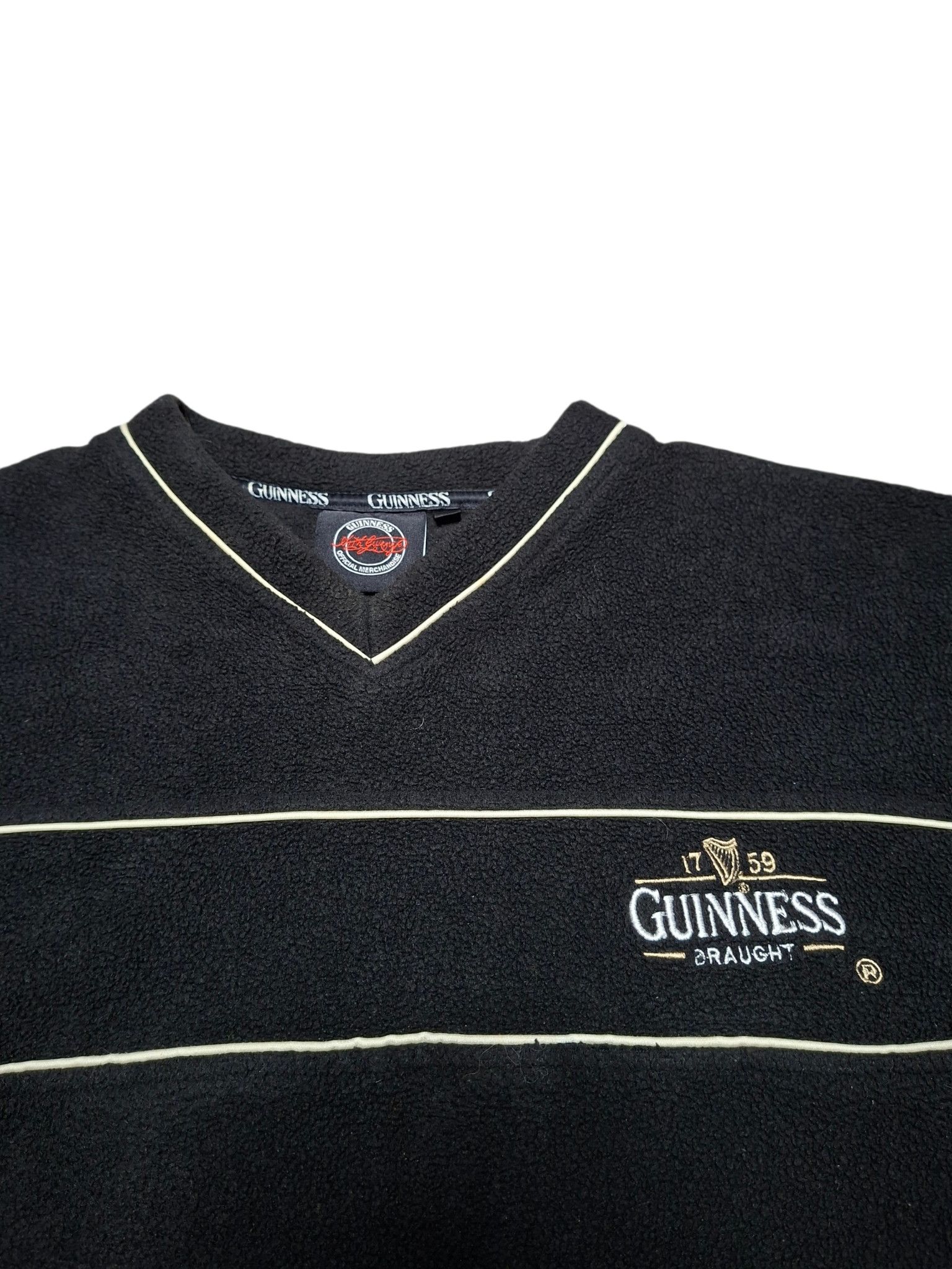 Other GUINNESS VINTAGE OFFICIAL MERCH V-NECK FLEECE SWEATSHIRT Size US M / EU 48-50 / 2 - 2 Thumbnail