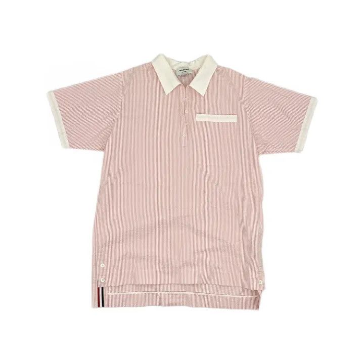 Thom Browne Thom Browne Casual Fashion Short Sleeve Shirt 0079 Size US M / EU 48-50 / 2 - 1 Thumbnail