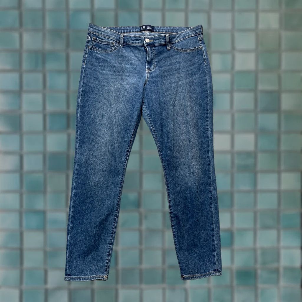 Gap Gap Jeans Womens 14x32 Blue Favorite Jegging High Rise Stretch Denim Shirt? Size 36" / US 14 / IT 50 - 1 Thumbnail