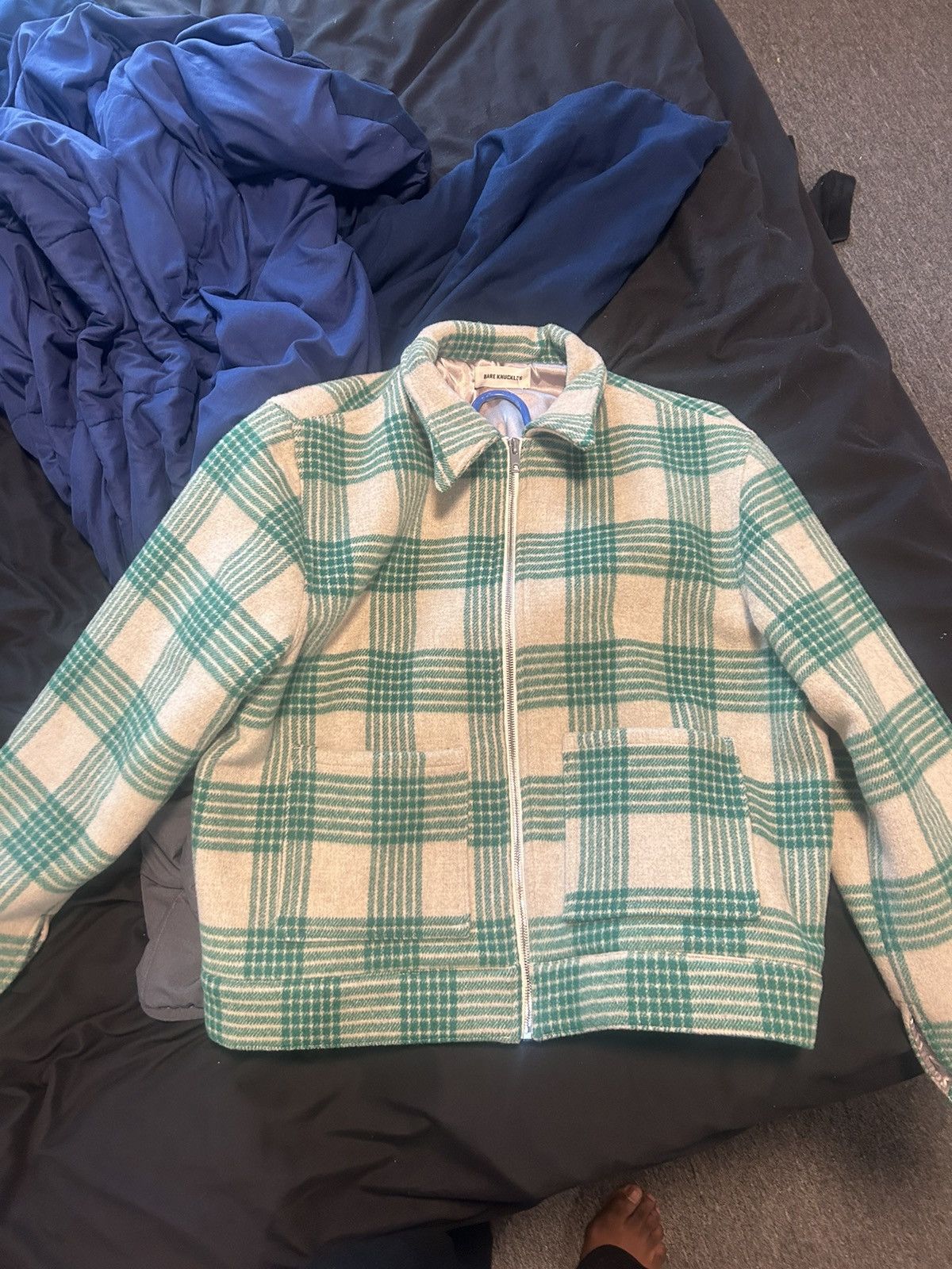 Bare Knuckles Bare Knuckles wool check blouson Size US L / EU 52-54 / 3 - 4 Thumbnail