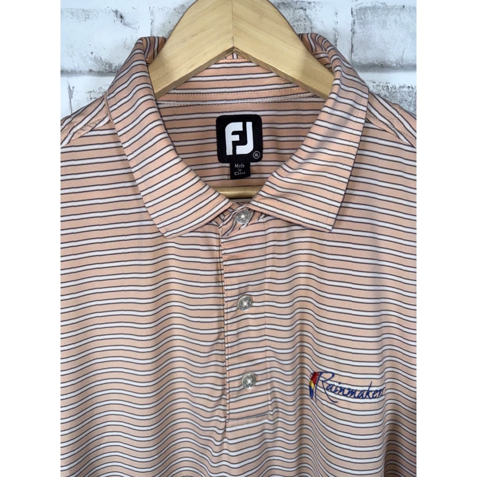 Footjoy FootJoy Polo Shirt Mens XL Striped Golf Performance Size US XL / EU 56 / 4 - 2 Thumbnail