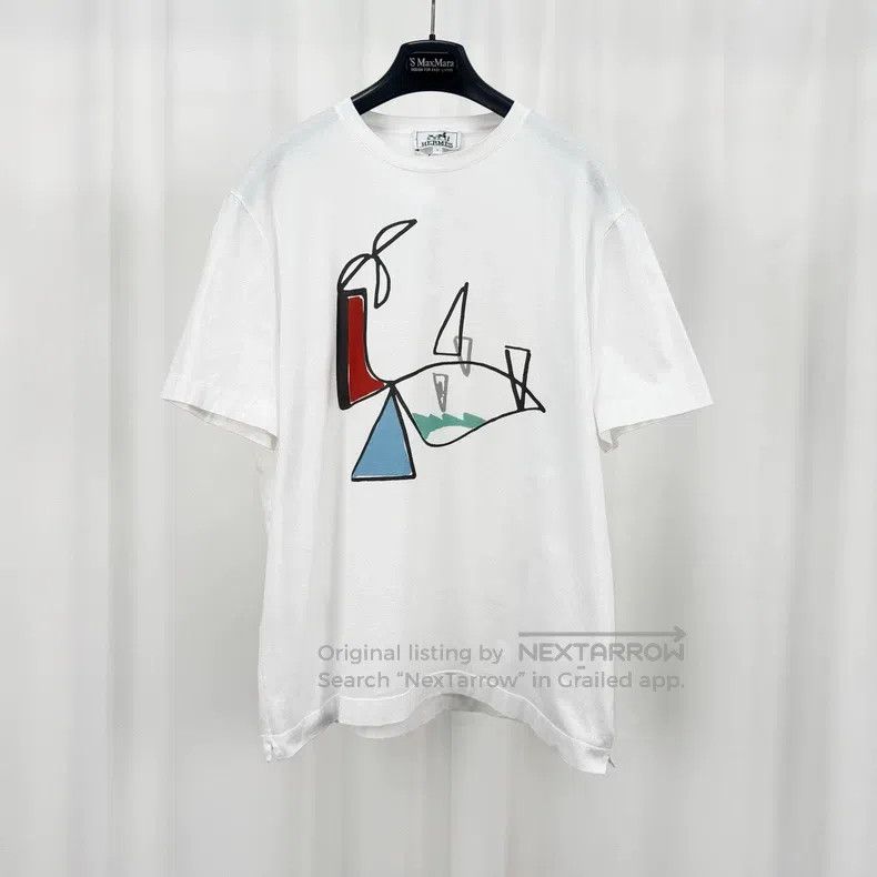 Hermes Hermes Graffiti print short sleeve Size L / US 10 / IT 46 - 1 Thumbnail
