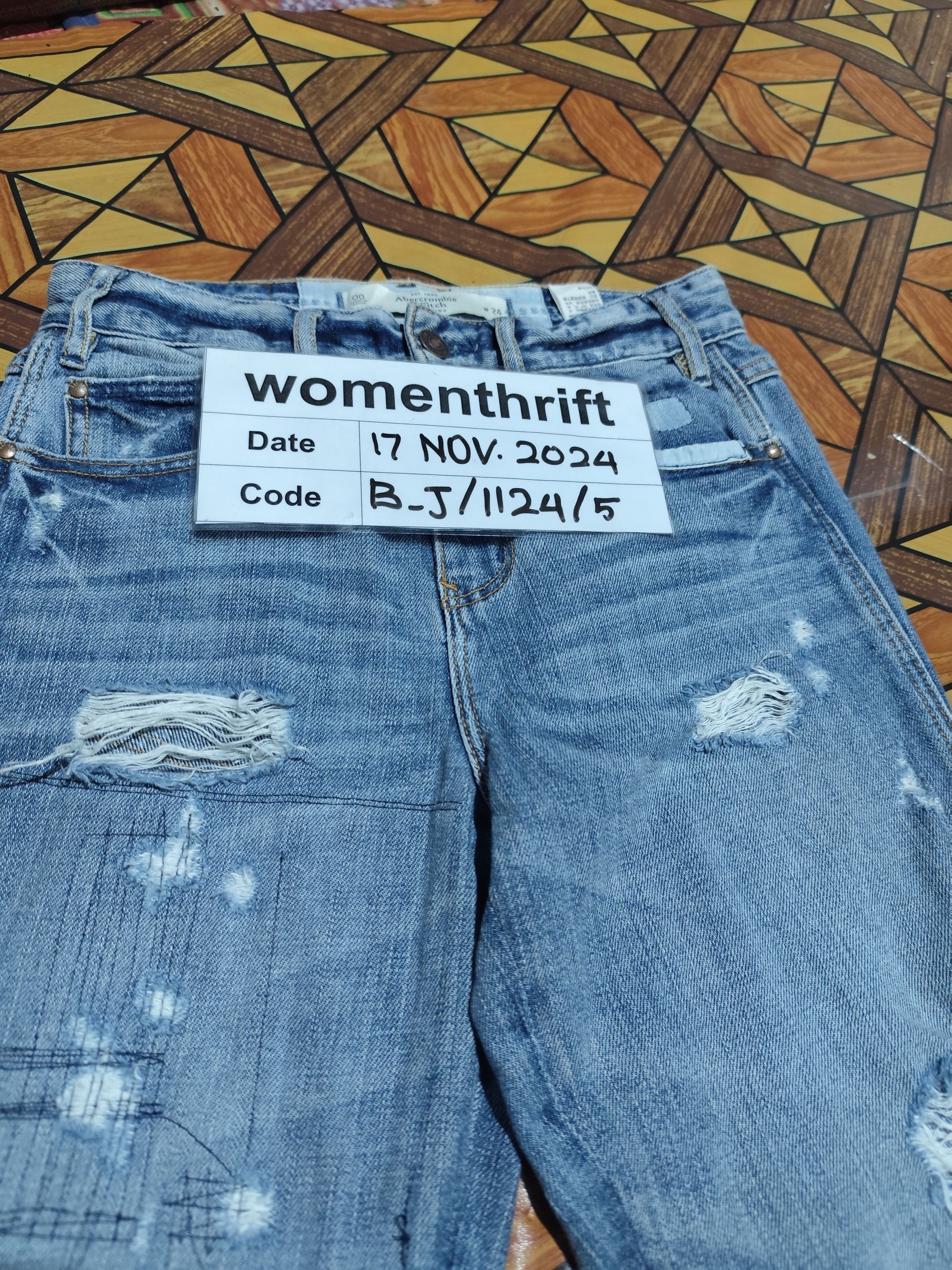 Abercrombie & Fitch vintage abercrombie&fitch Flare Denim B_J/1124/5 Size 24" / US 00 / IT 34 - 23 Thumbnail