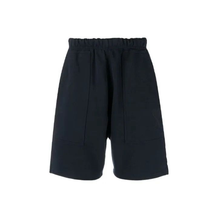 AMI AMI Men's Embroidered Sport Shorts in Navy -2507 Size US 26 / EU 42 - 1 Thumbnail