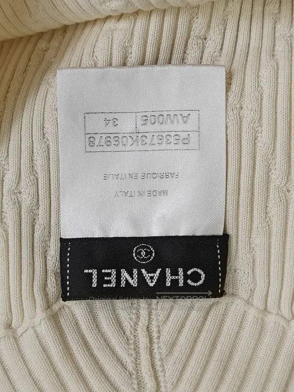 Chanel Chanel Summer Cream Cotton Sleeveless Top . Size S / US 4 / IT 40 - 4 Thumbnail