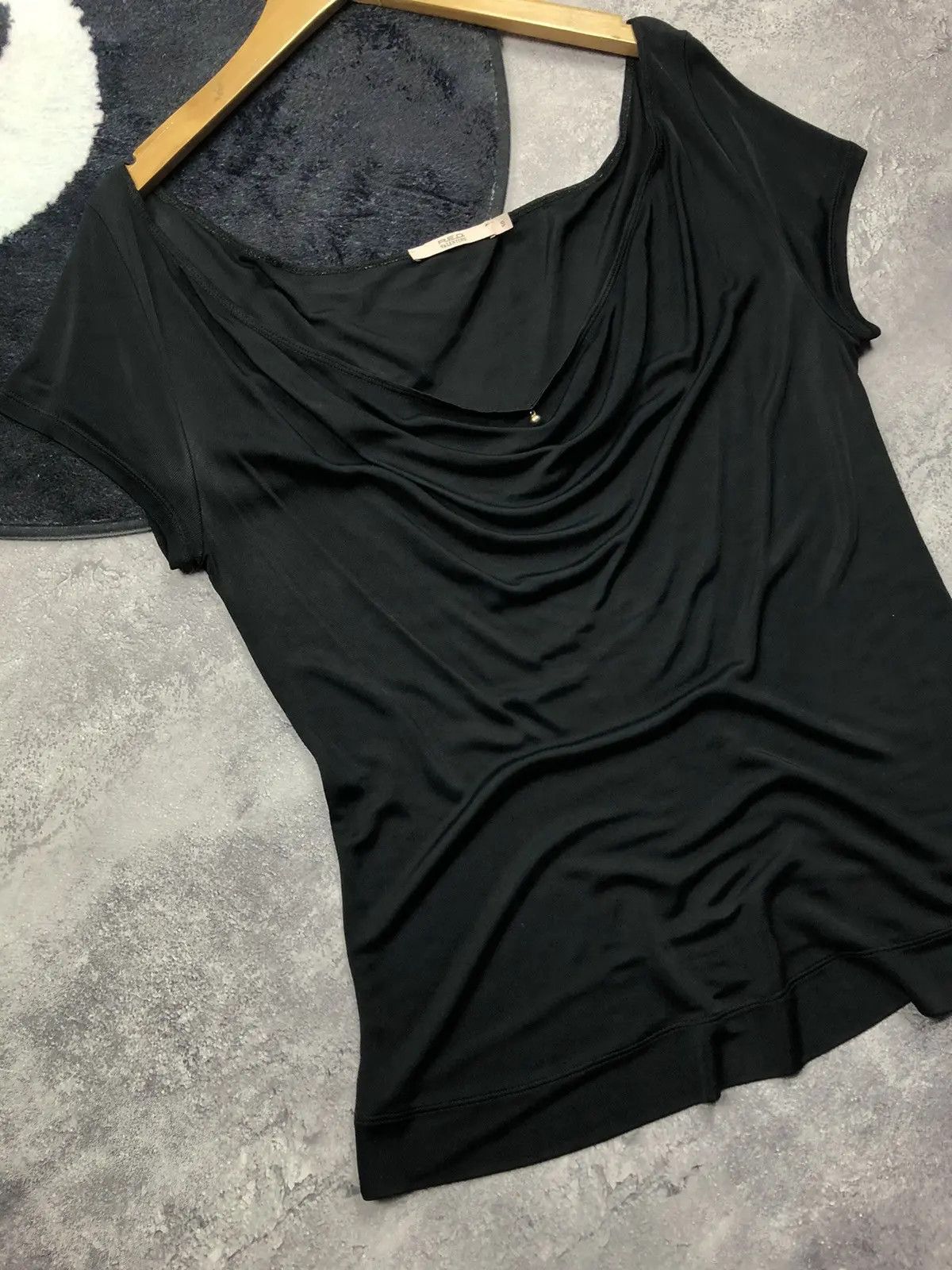 RED Valentino RED VALENTINO Vintage Avantgarde Black Shirt Dress T-shirt Size S / US 4 / IT 40 - 3 Thumbnail