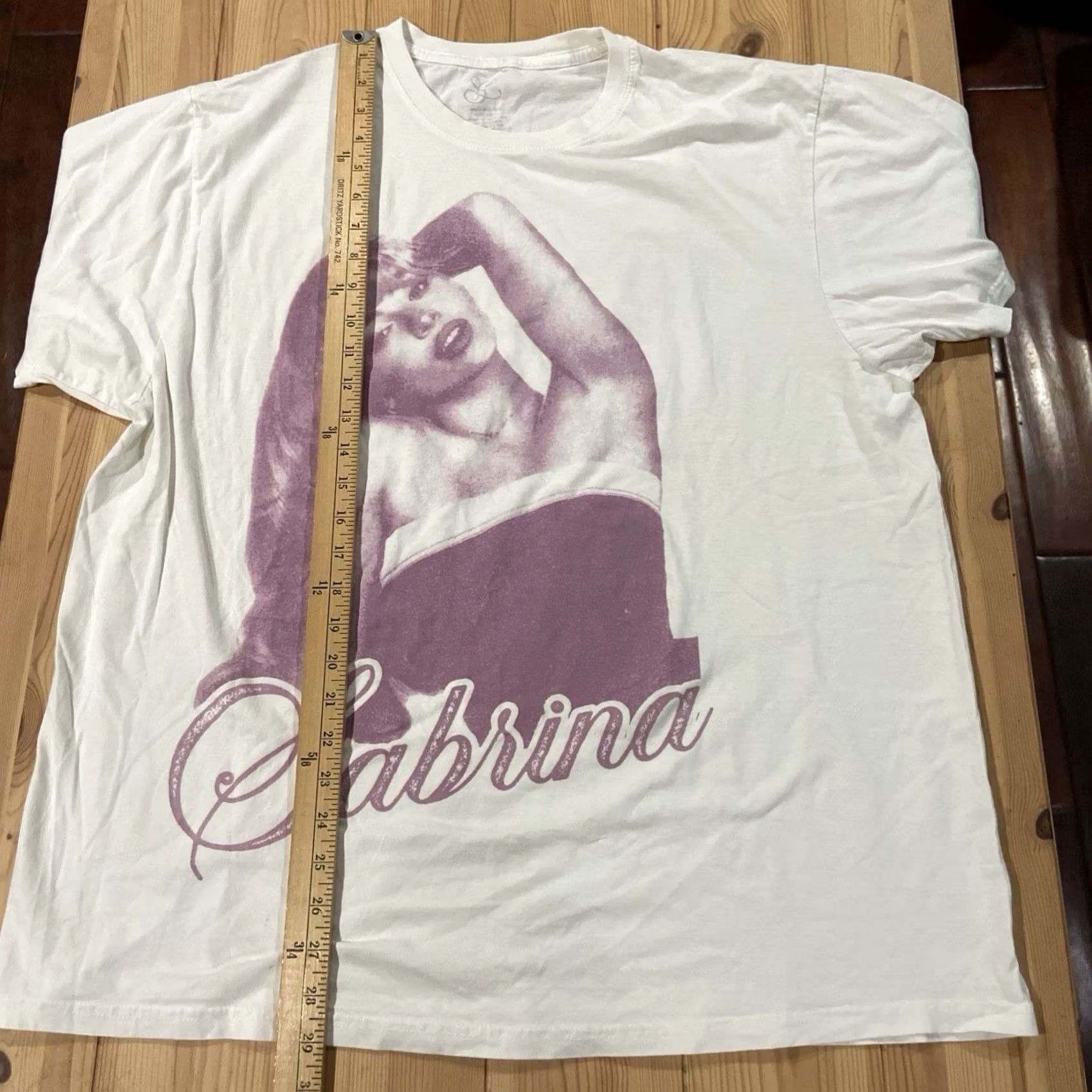 Vintage Sabrina Carpenter Unisex T-Shirt Ivory 2XL 100% Cotton Shirt Women Mens Basic Photo Tee Shirt Size XXL / US 16-18 / IT 52-54 - 4 Thumbnail