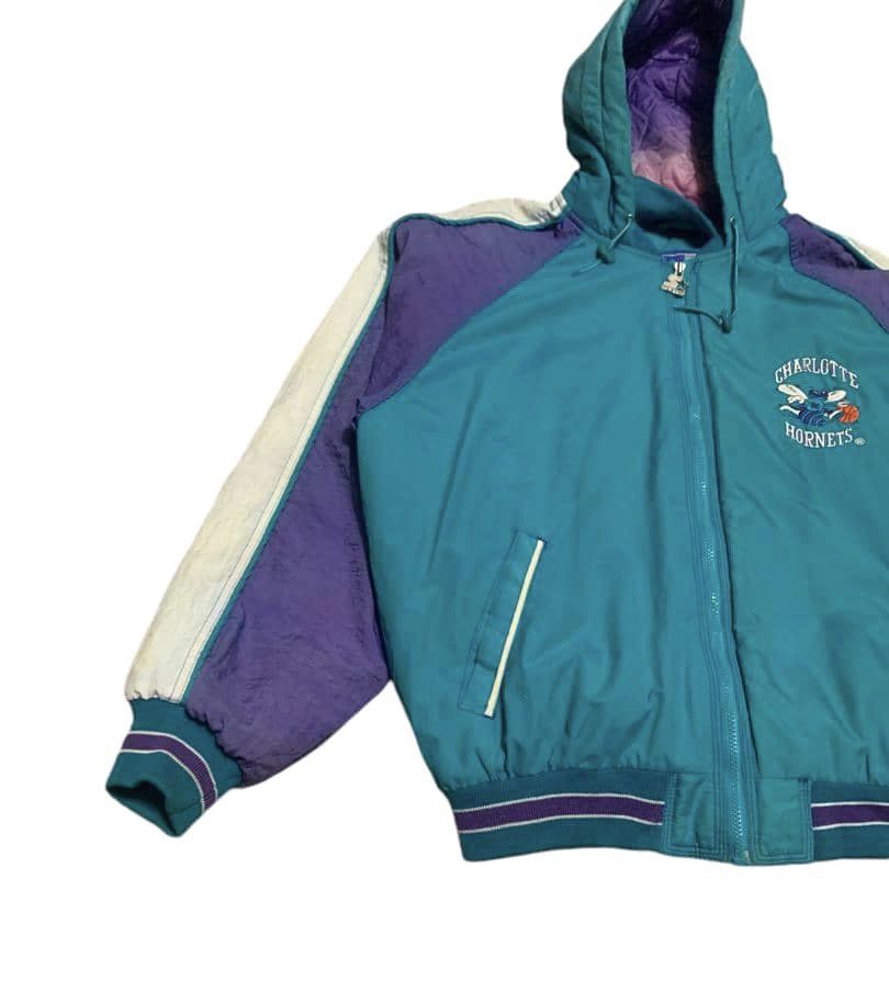 Starter Vintage Starter Nba Charlotte Hornets Jacket Hoodie Size US L / EU 52-54 / 3 - 2 Thumbnail