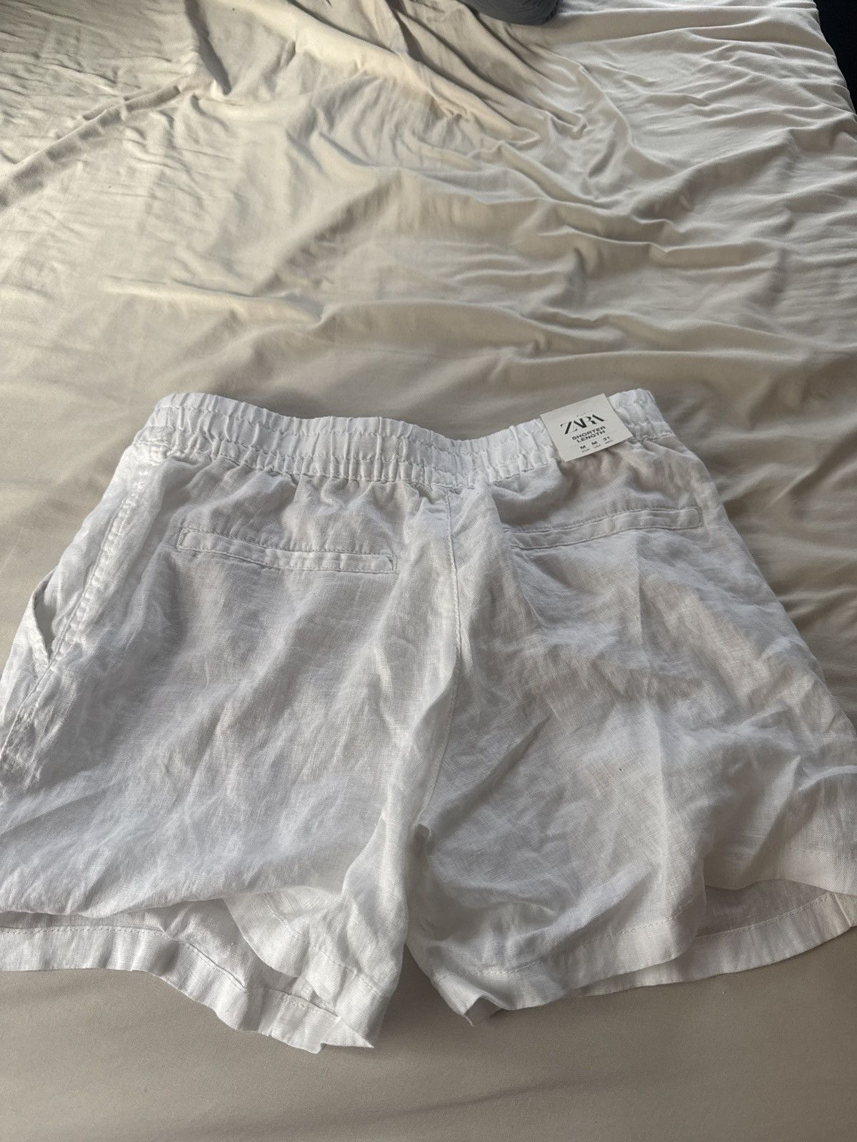 Zara White linen pants Size US 31 - 1 Thumbnail