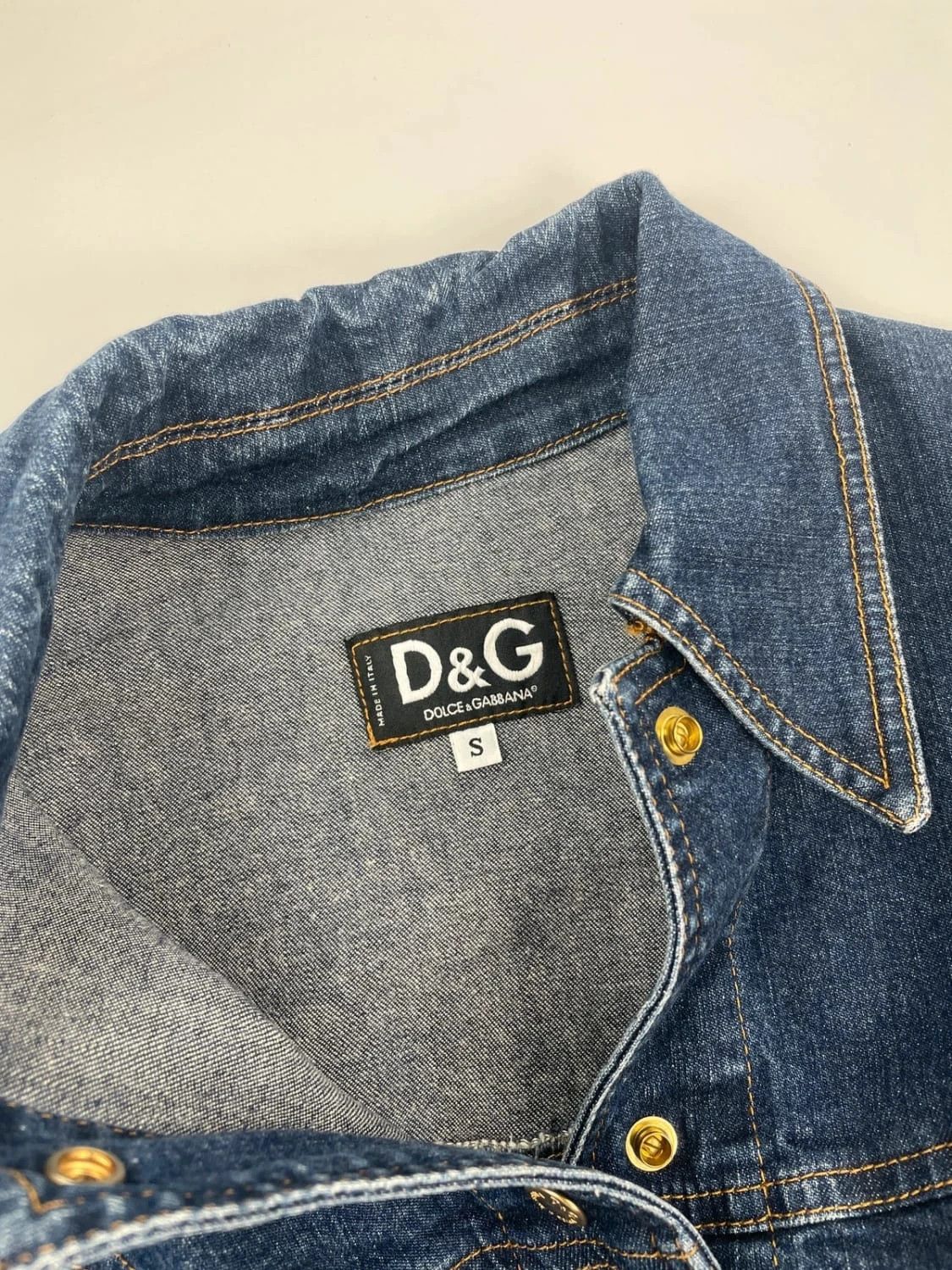 Dolce & Gabbana Dolce Gabbana 00’s Shirt Denim Jacket Size S / US 4 / IT 40 - 7 Thumbnail