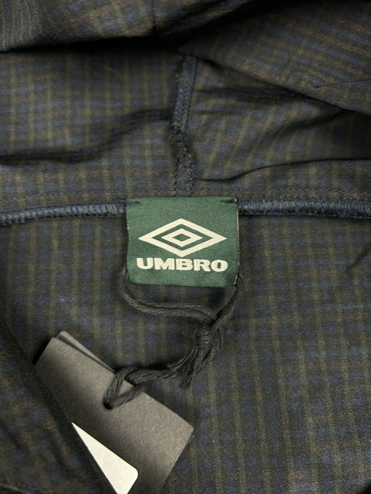 Slam Jam × Umbro UMBRO X SLAM JAM Check Mask Anorak Navy Dark Brown Size US M / EU 48-50 / 2 - 6 Thumbnail