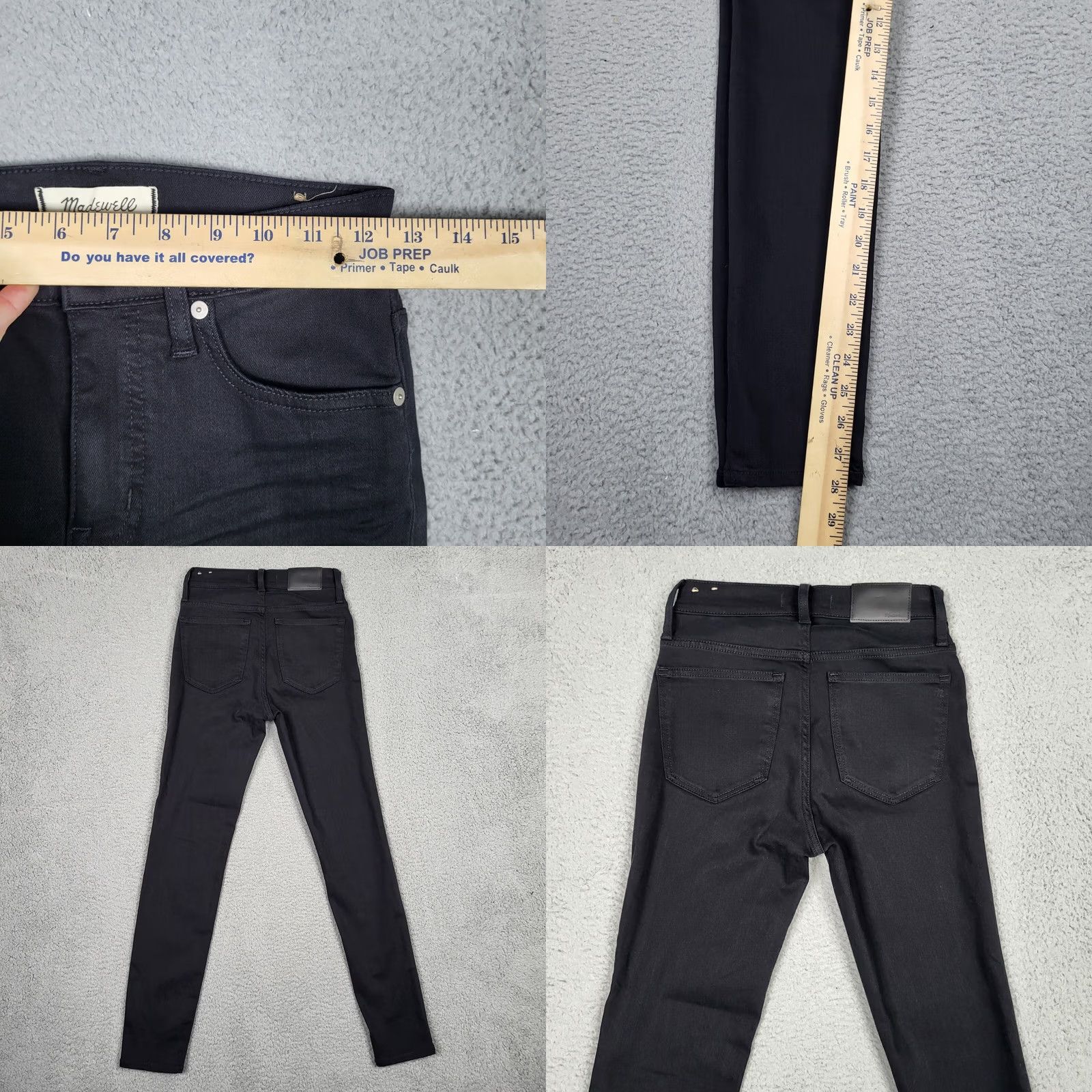 Madewell Madewell Black 9" MID-RISE Skinny Women's Casual Jeans Size 25 Size 42" / US 20 - 8 Thumbnail