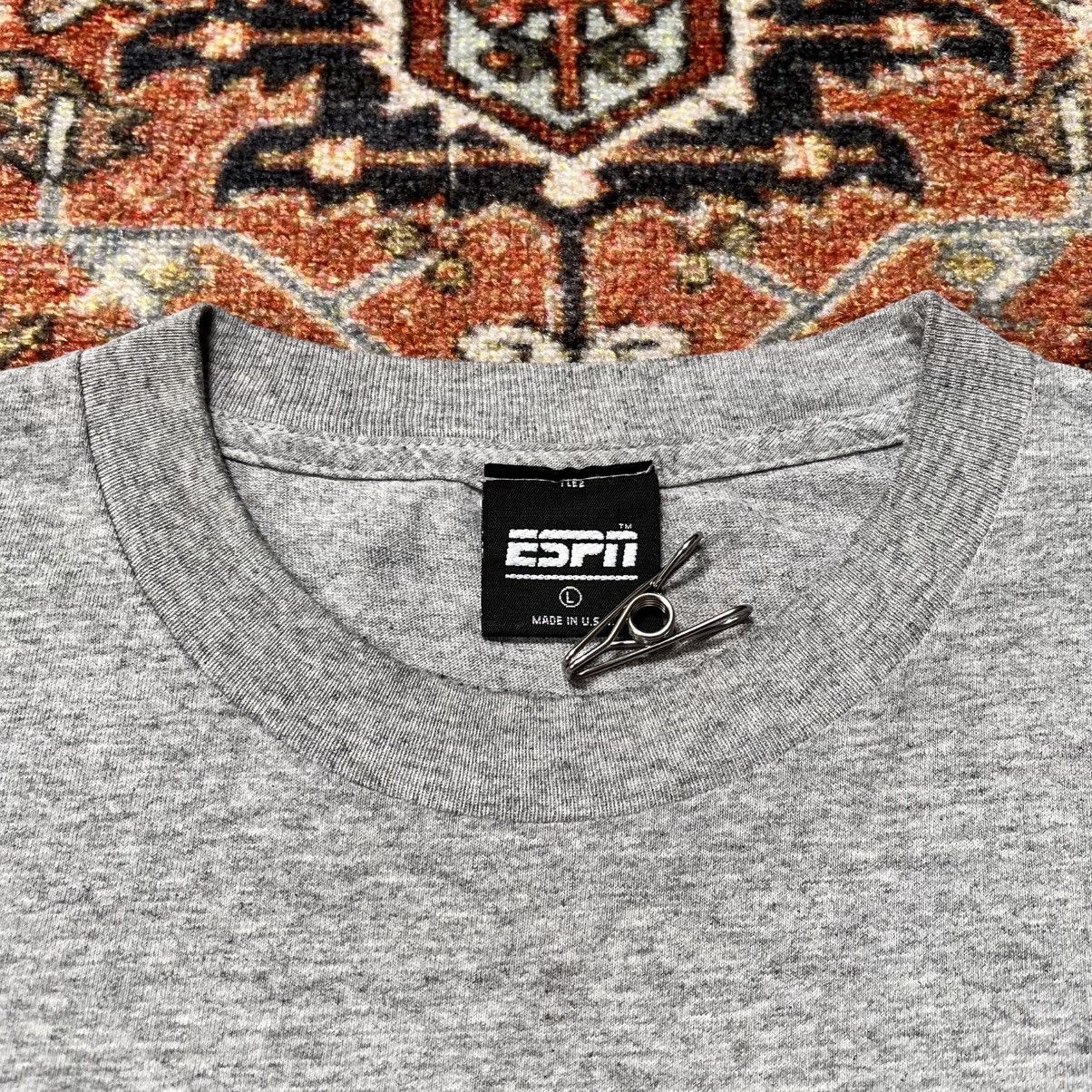 Vintage Vintage 1990s gray made in USA ESPN baseball MLB T-shirt Size US L / EU 52-54 / 3 - 3 Thumbnail