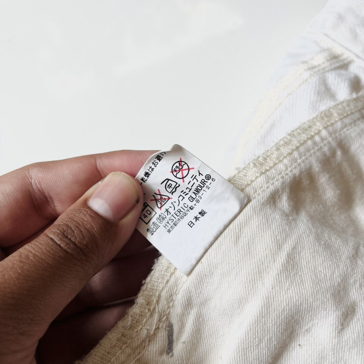 Hysteric Glamour Vinatage Hysteric Glamour White Denim Pants Size US 27 - 8 Thumbnail