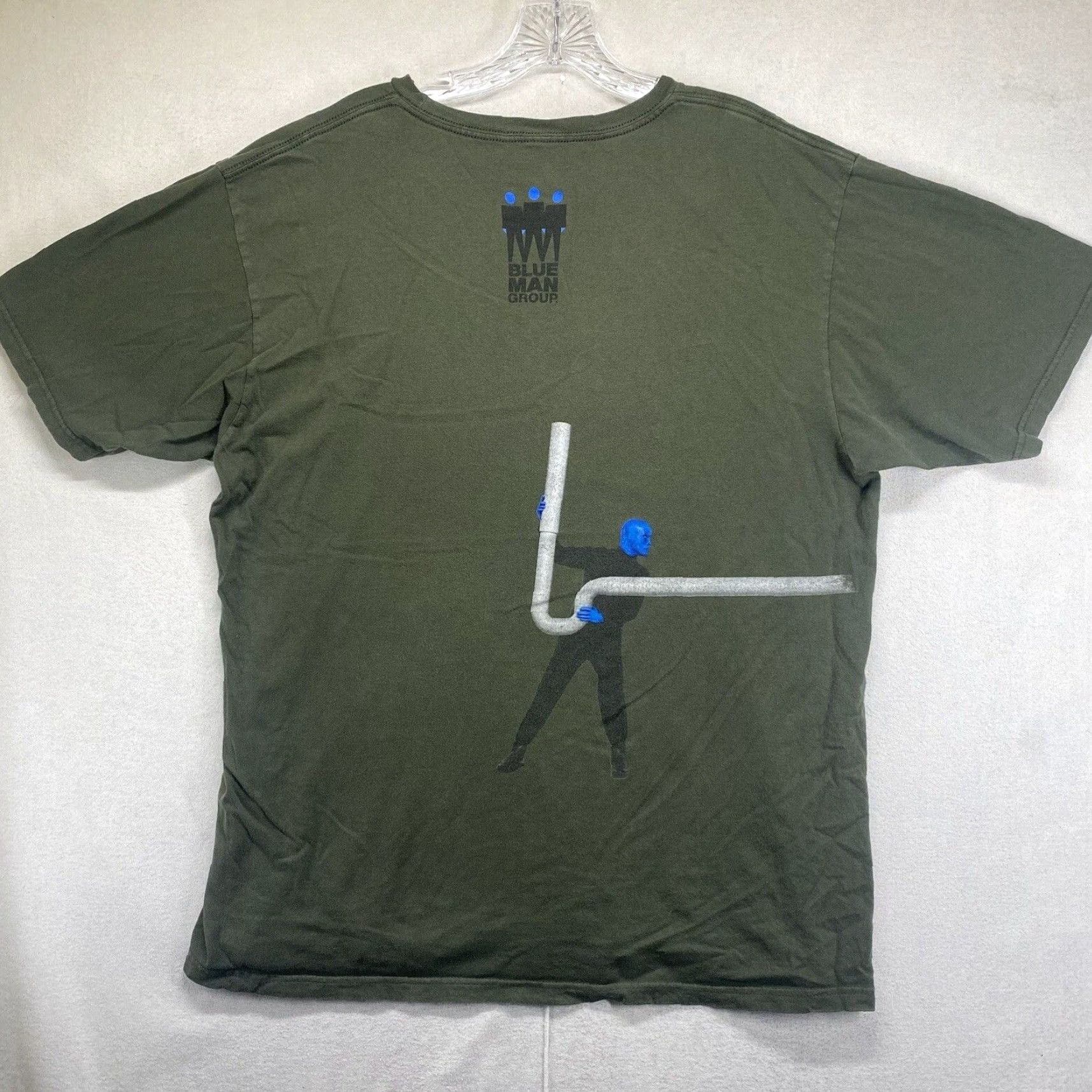 Vintage VINTAGE Blue Man Group T Shirt Unisex Adults Medium Green Music Pipes All Over Print Crew Neck Jersey Size US M / EU 48-50 / 2 - 2 Thumbnail