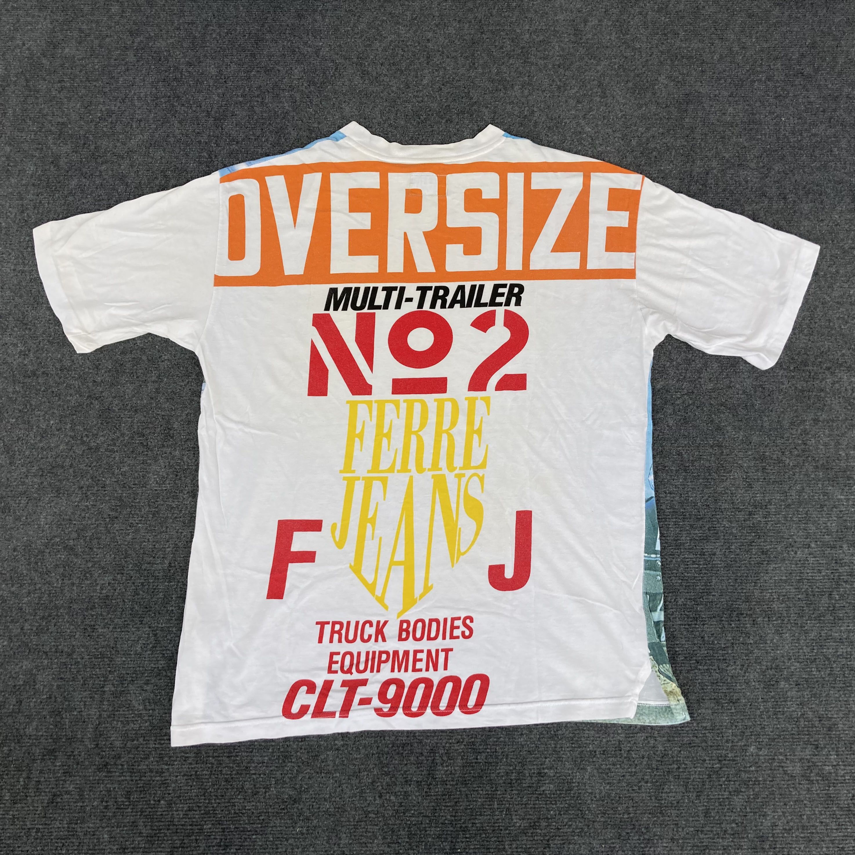 Japanese Brand Vtg Ferre Jeans Short Sleeve Truck Bodies Equipment T shirt Size US M / EU 48-50 / 2 - 8 Thumbnail