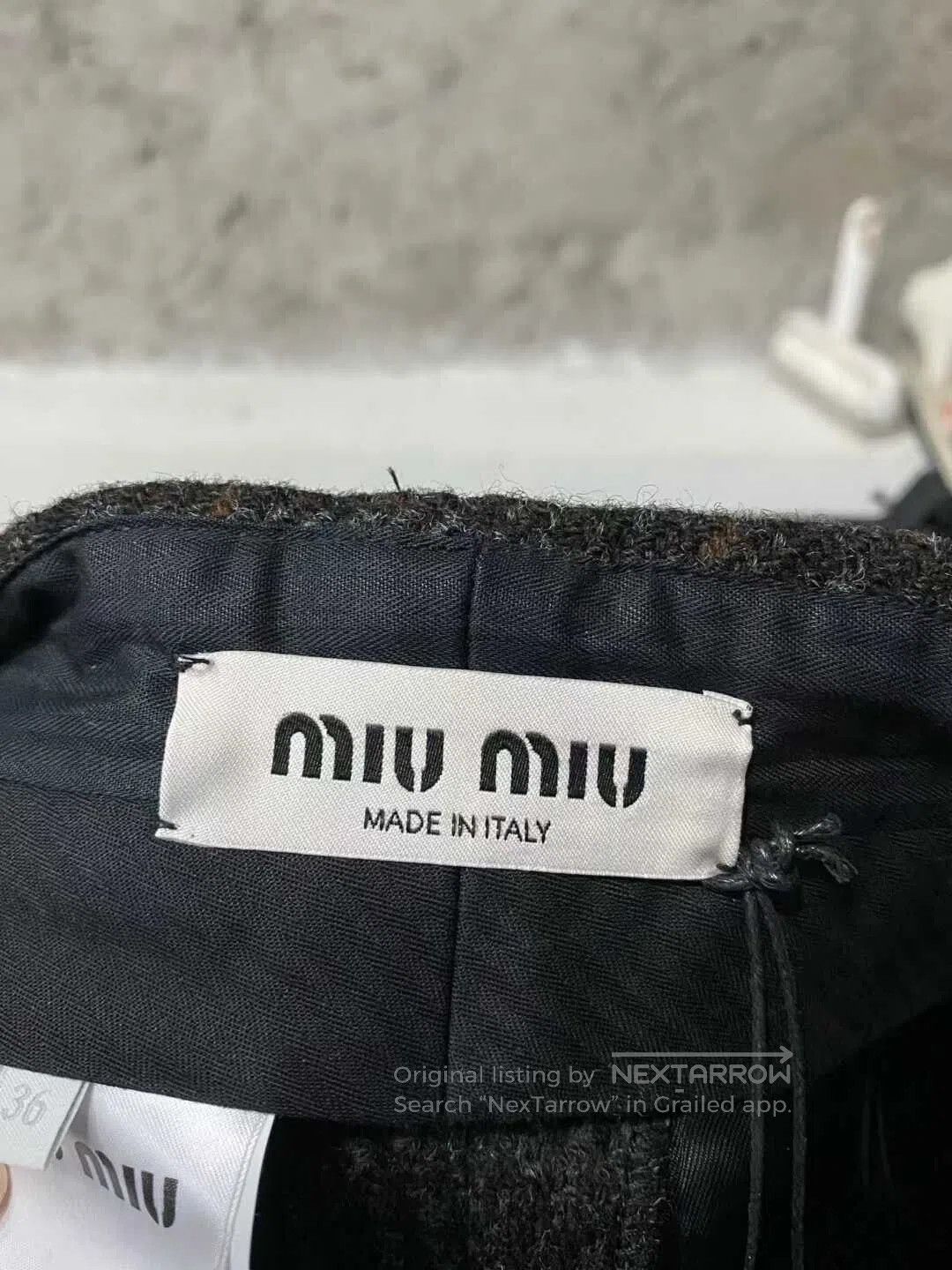 Miu Miu gray plaid shorts by miu miu. Size 35" - 4 Thumbnail