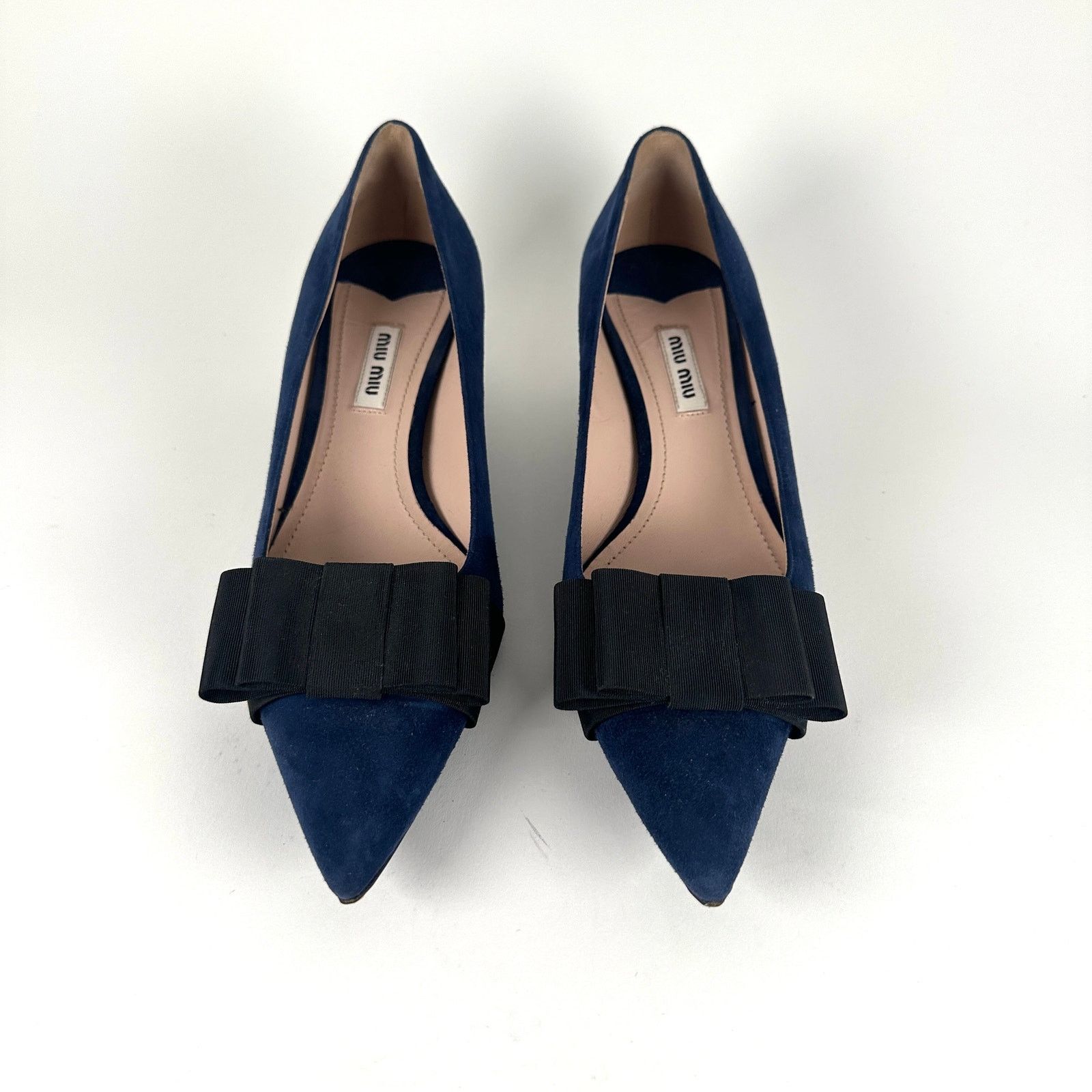 Miu Miu Miu Miu Bue Suede Kitten Heel Size 40 Size US 10 / IT 40 - 2 Thumbnail