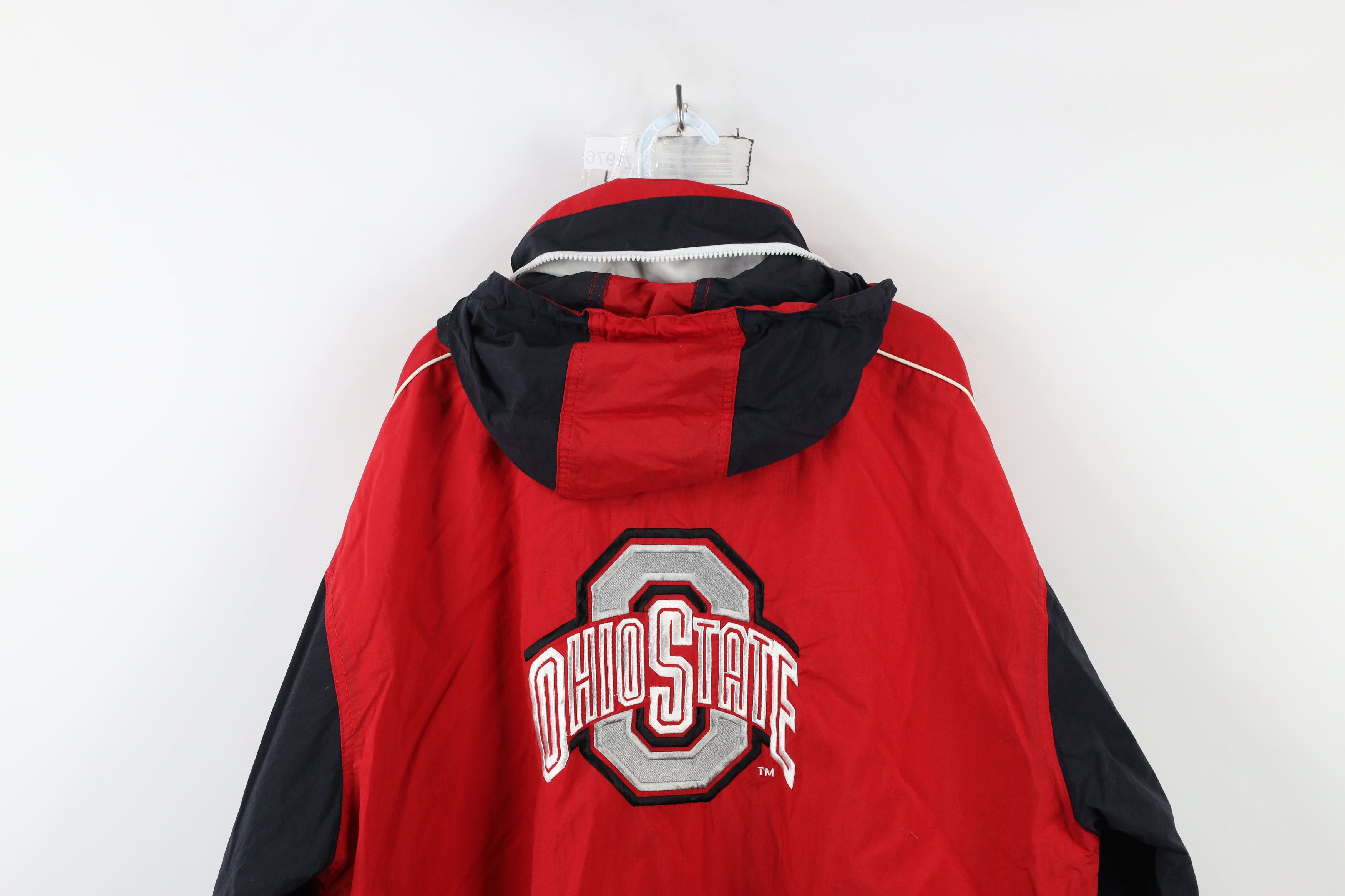 Vintage Vintage 90s Ohio State University Hooded Windbreaker Jacket Size US XL / EU 56 / 4 - 14 Thumbnail