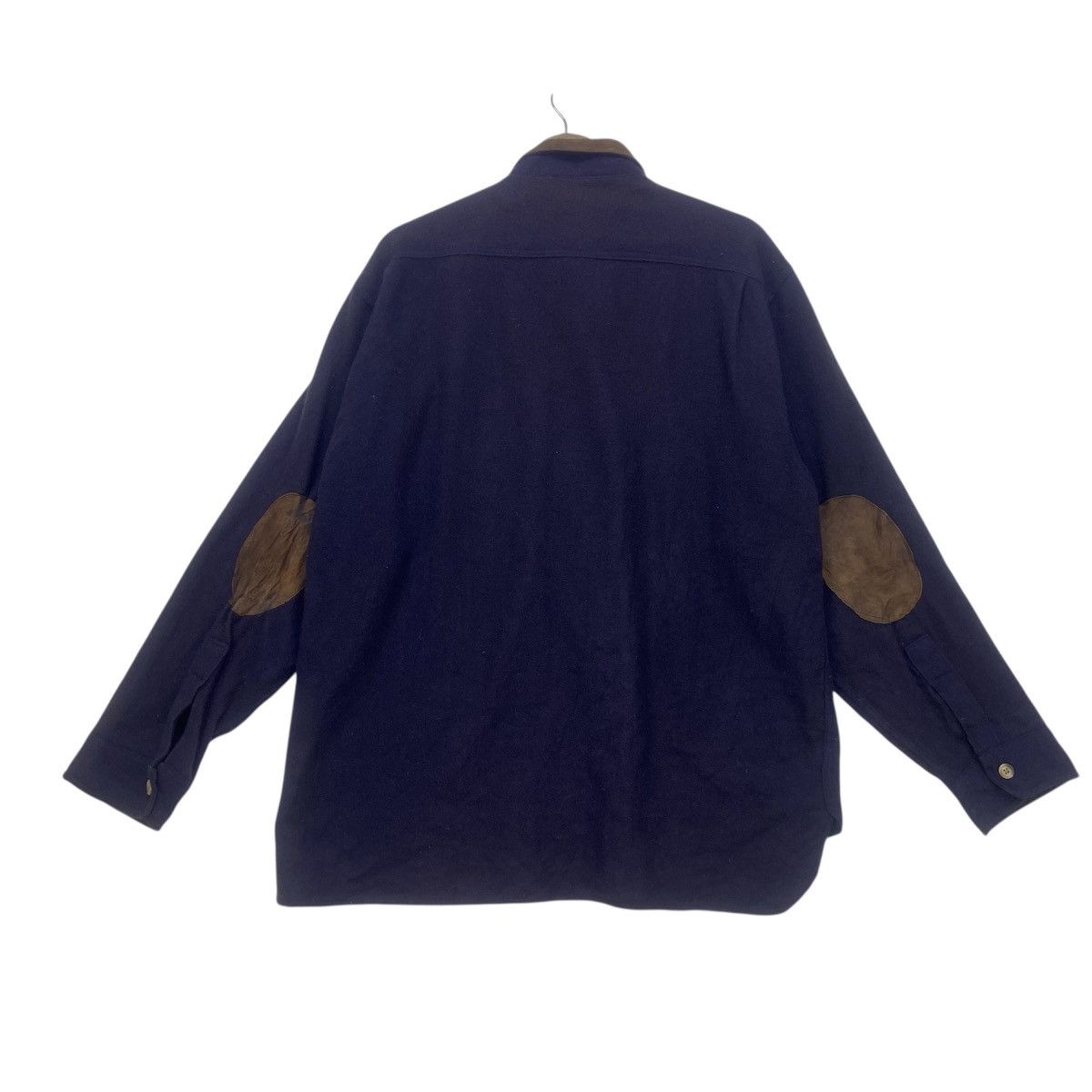 Woolrich Woolen Mills Vintage 70s Woolrich Leather Patchwork Wool Flannel Size US M / EU 48-50 / 2 - 3 Thumbnail