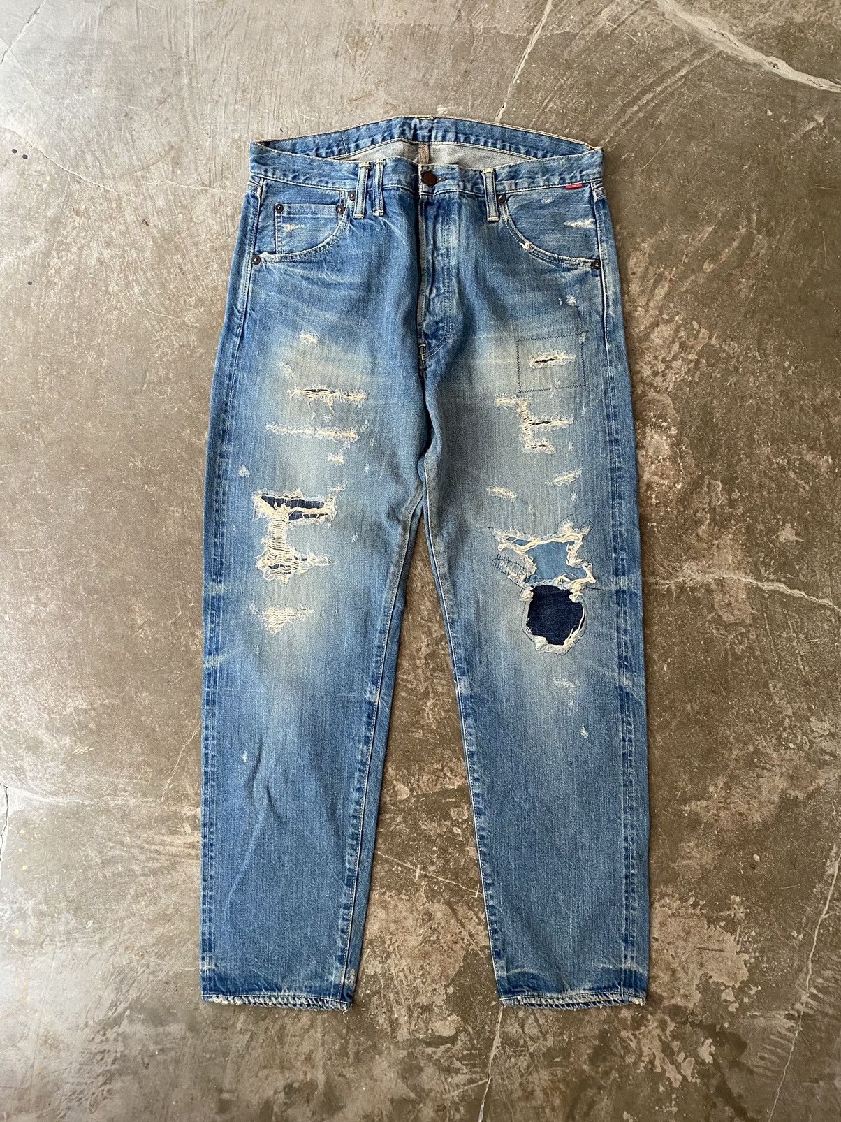 ANACHRONORM Anachronorm Patchwork Jeans Kapital RRL Visvim Boro Needles Size US 34 / EU 50 - 1 Thumbnail