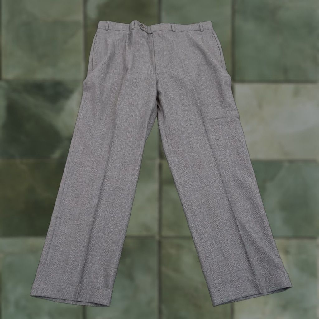 Brooks Brothers Brooks Brothers Mens Pants Gray Dress Extra Large XL Stretch Straight Leg Size US 37 - 1 Thumbnail