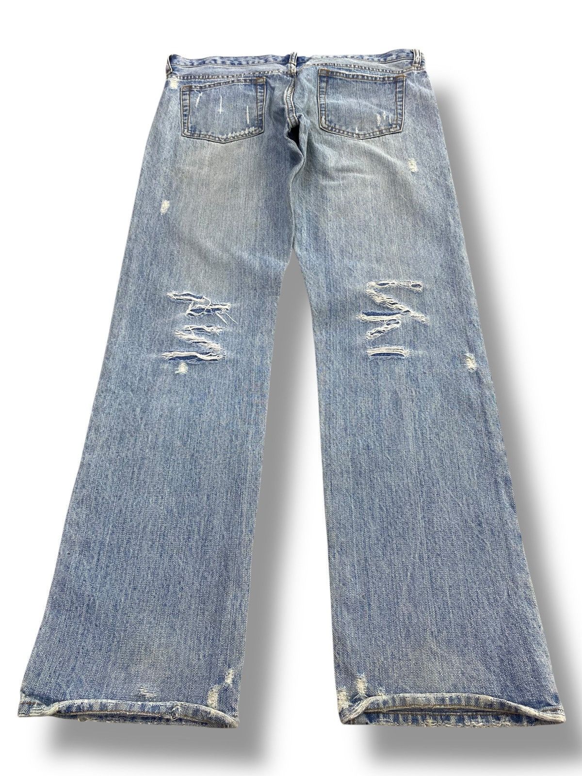 Japanese Brand Japanese Brand Acid Light Wash Style Ripped Style Size US 32 / EU 48 - 3 Thumbnail