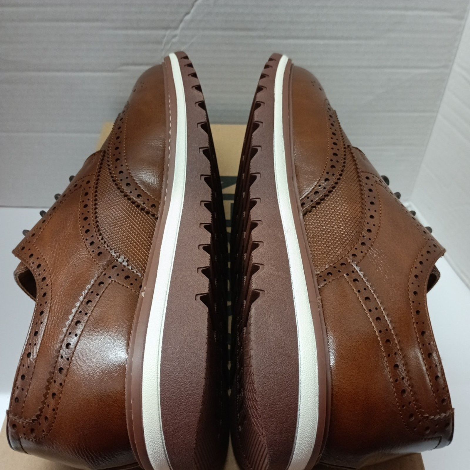 Steve Madden Men's Steve Madden Standalone Cognac Oxford Shoes Size 9.5 Size US 9.5 / EU 42-43 - 6 Thumbnail