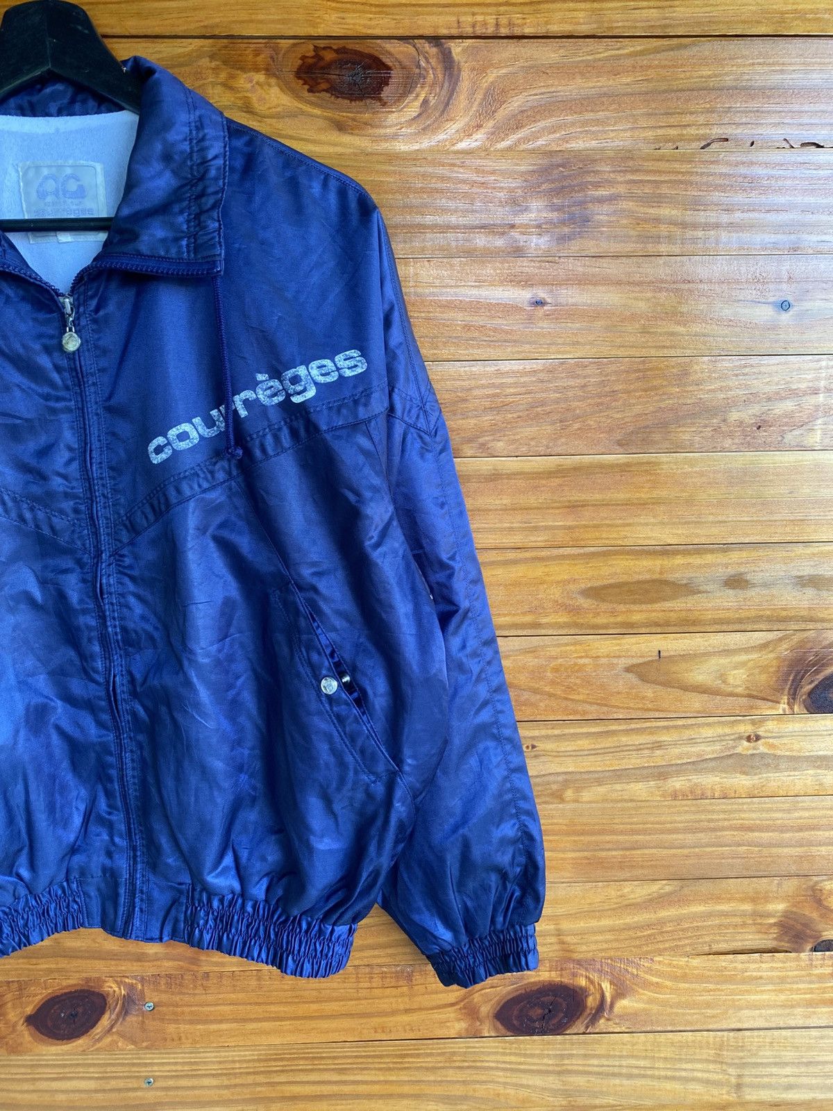 Courreges Vintage Courrèges Paris Sport Futur Windbreaker Jacket Blue Size US L / EU 52-54 / 3 - 6 Thumbnail
