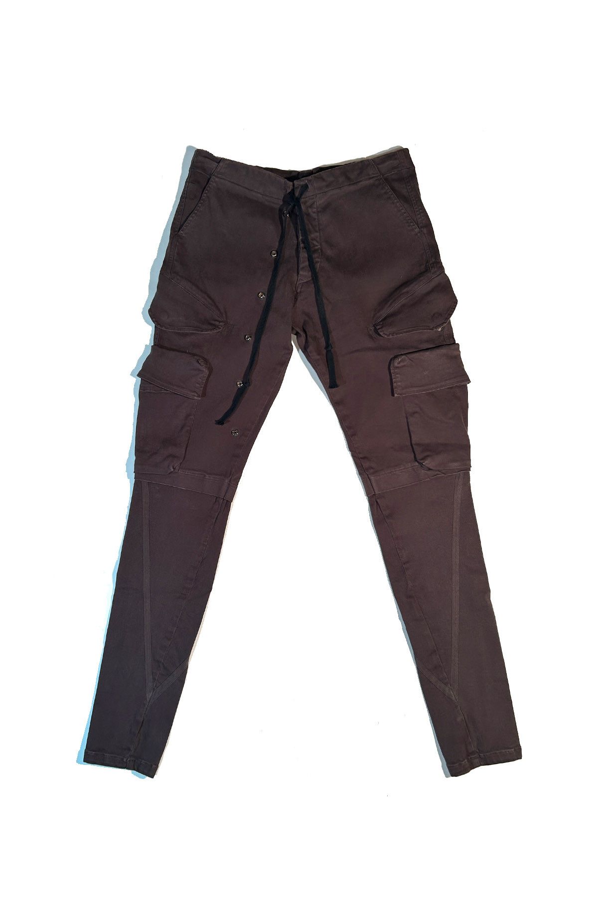 Greg Lauren GREG LAUREN CHARCOAL STRETCH DENIM PANT Size US 34 / EU 50 - 1 Thumbnail