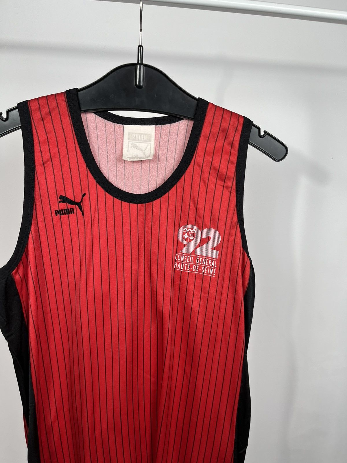 Puma Puma Vintage Tank Top Striped Made in France Jersey Shirt Size US S / EU 44-46 / 1 - 3 Thumbnail