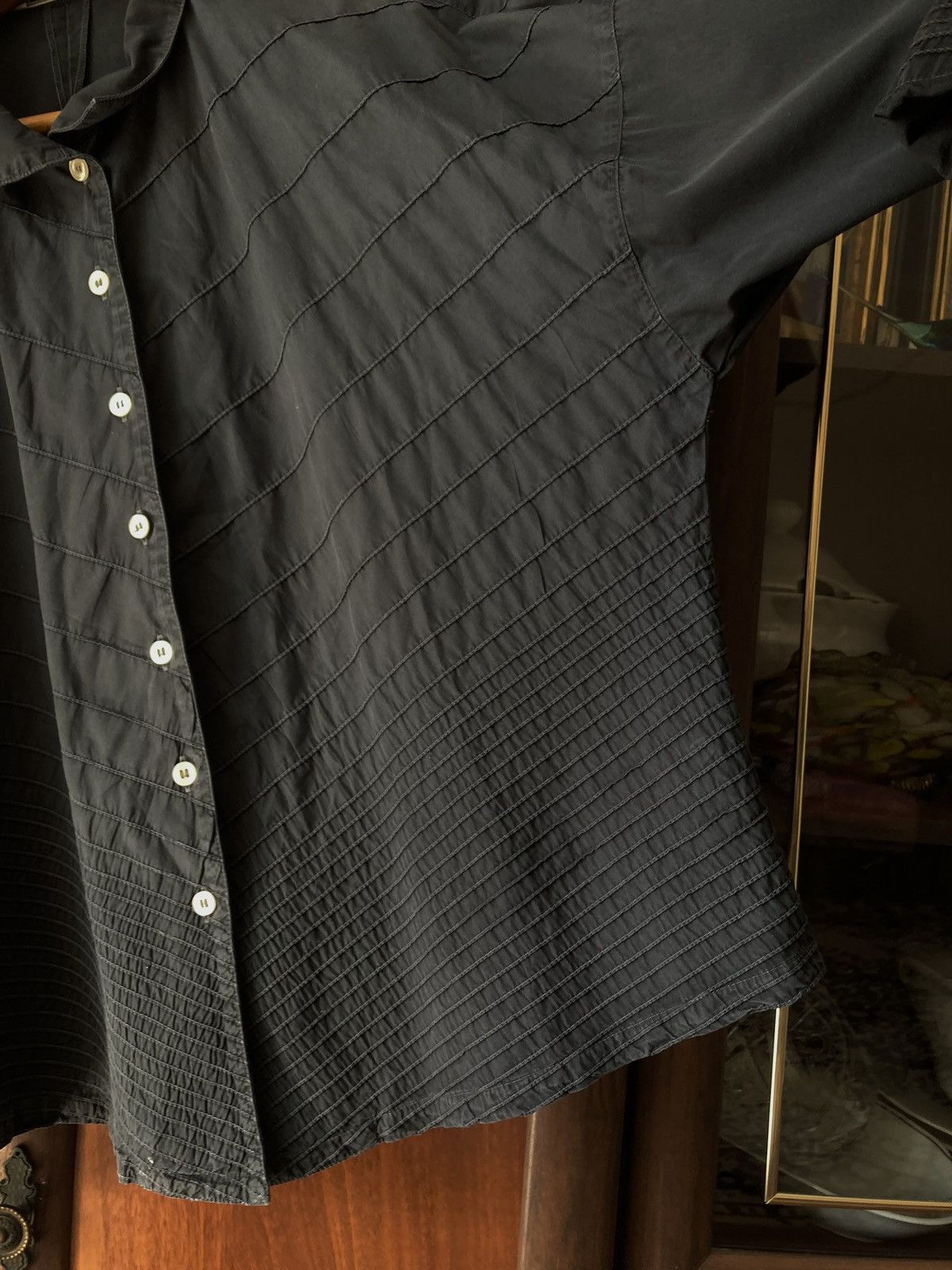 Other Yacco Maricard Boxy Shirt Pleated Lagenlook Japanese Size L / US 10 / IT 46 - 4 Thumbnail